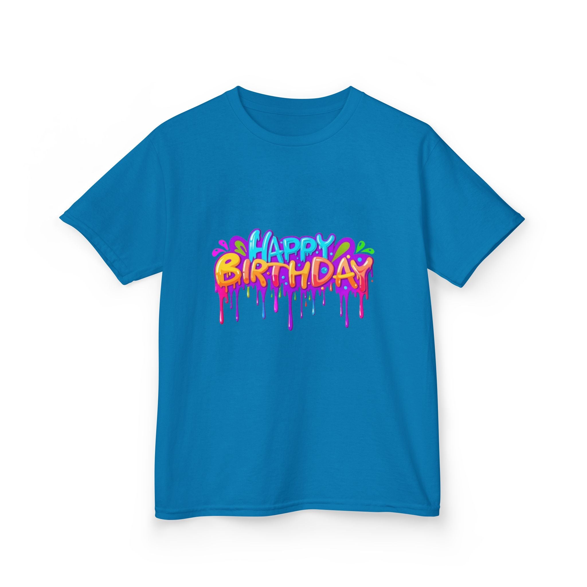 Happy Birthday Kids Heavy Cotton™ Short Sleeve T-Shirt Personalize It!