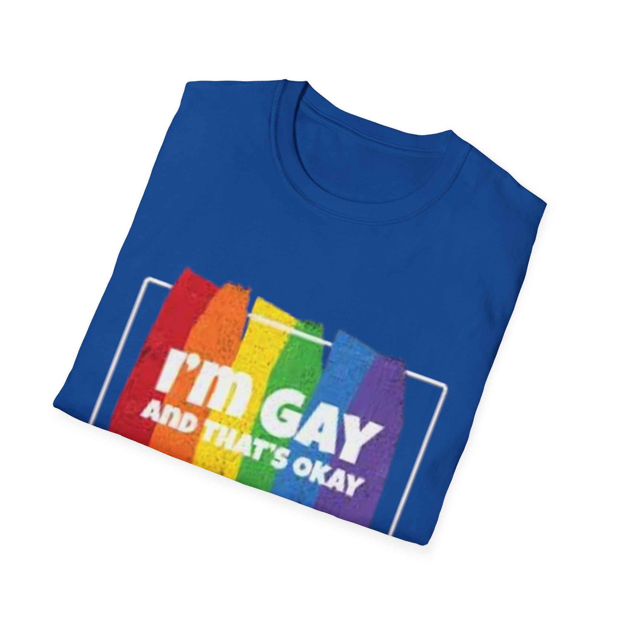 I'm GAY And That's Okay Unisex Softstyle T-Shirt