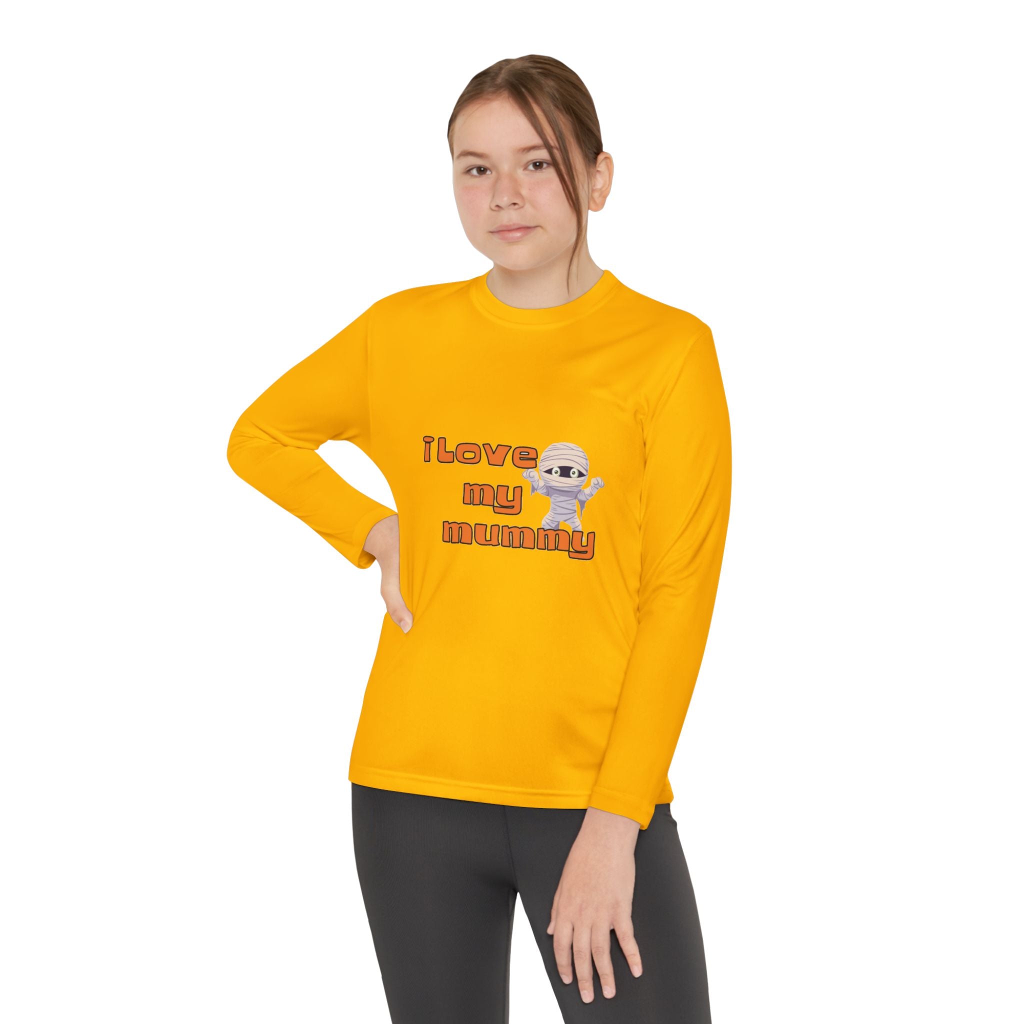 I Love My Mummy Youth Long Sleeve Competitor T-Shirt