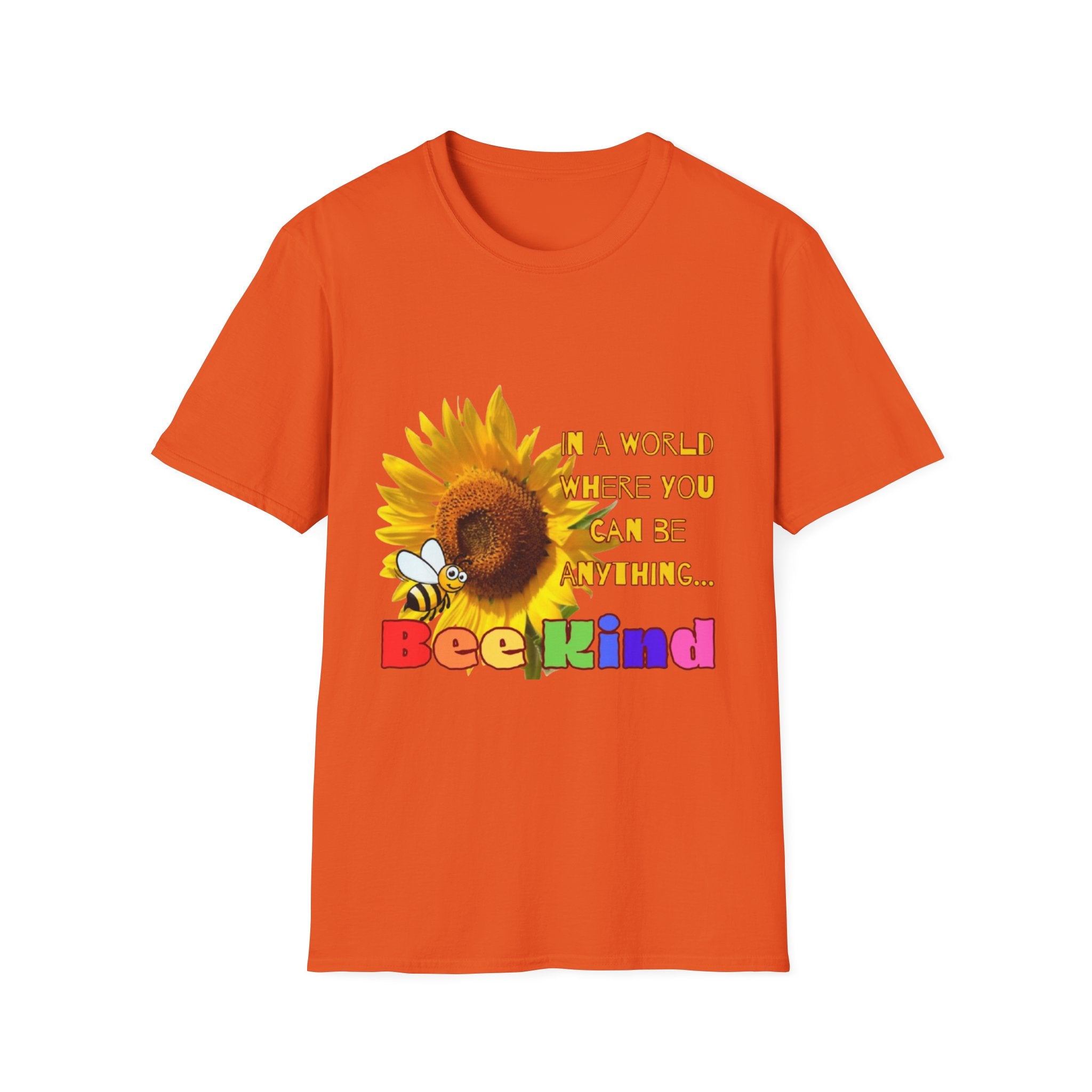 Bee Kind Sunflower Unisex Softstyle T-Shirt