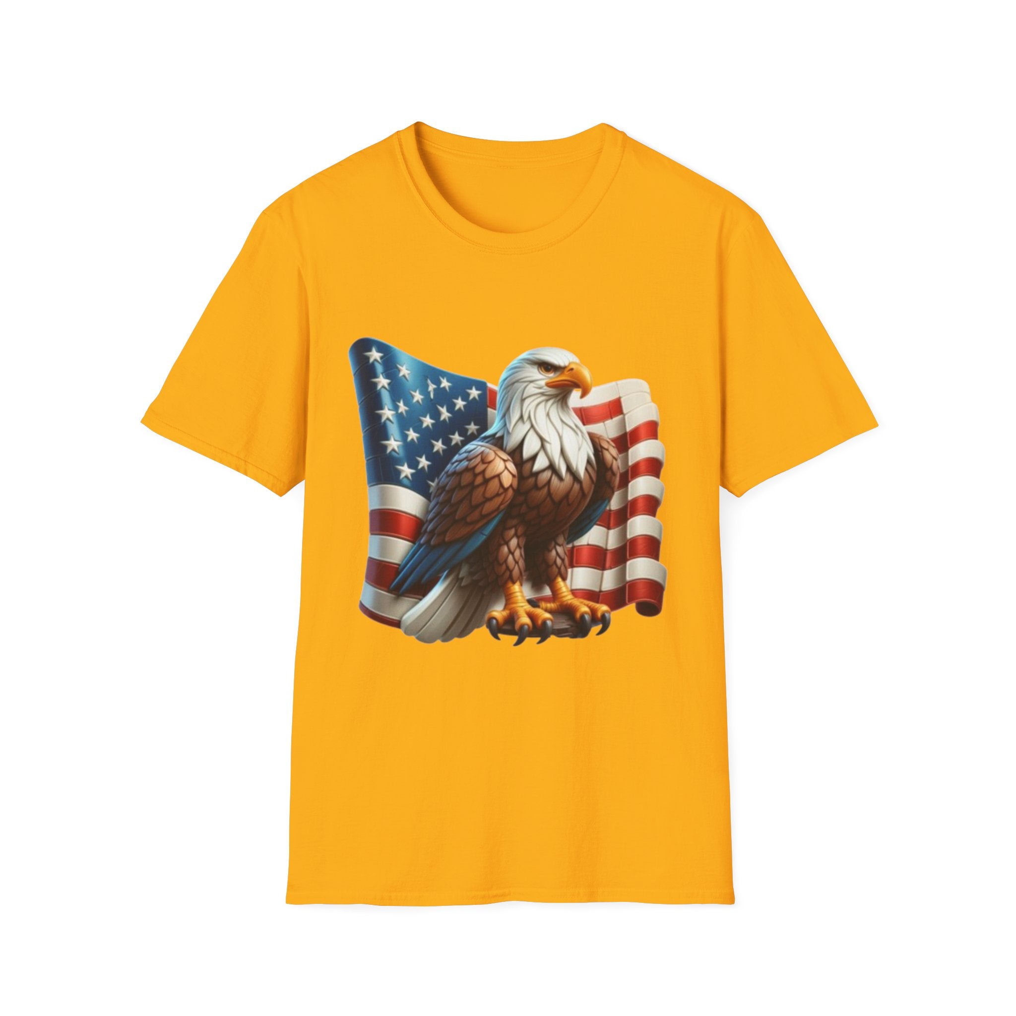 Patriotic Eagle Unisex Softstyle T-Shirt