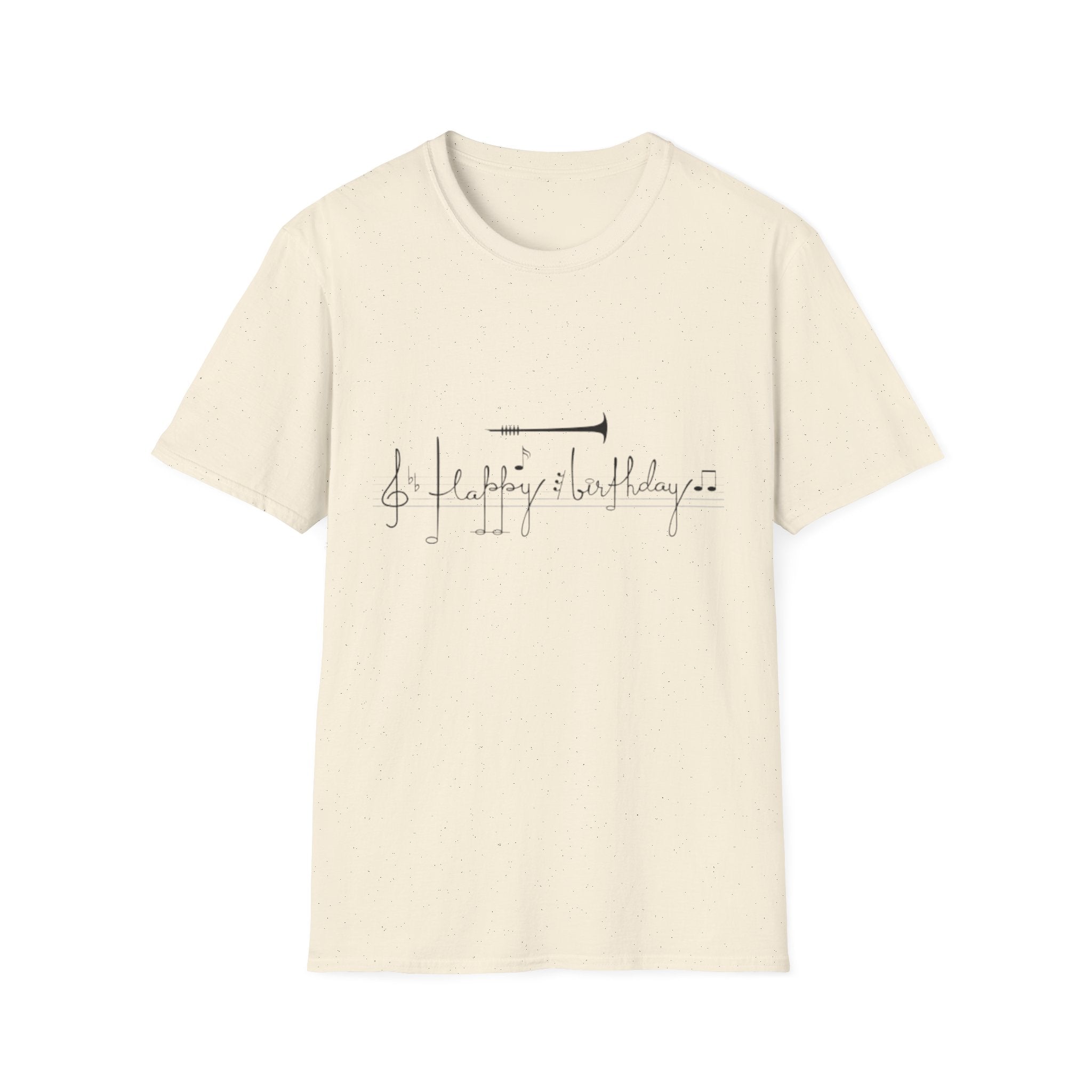 Music Note Birthday Unisex Softstyle T-Shirt-Personalize It!