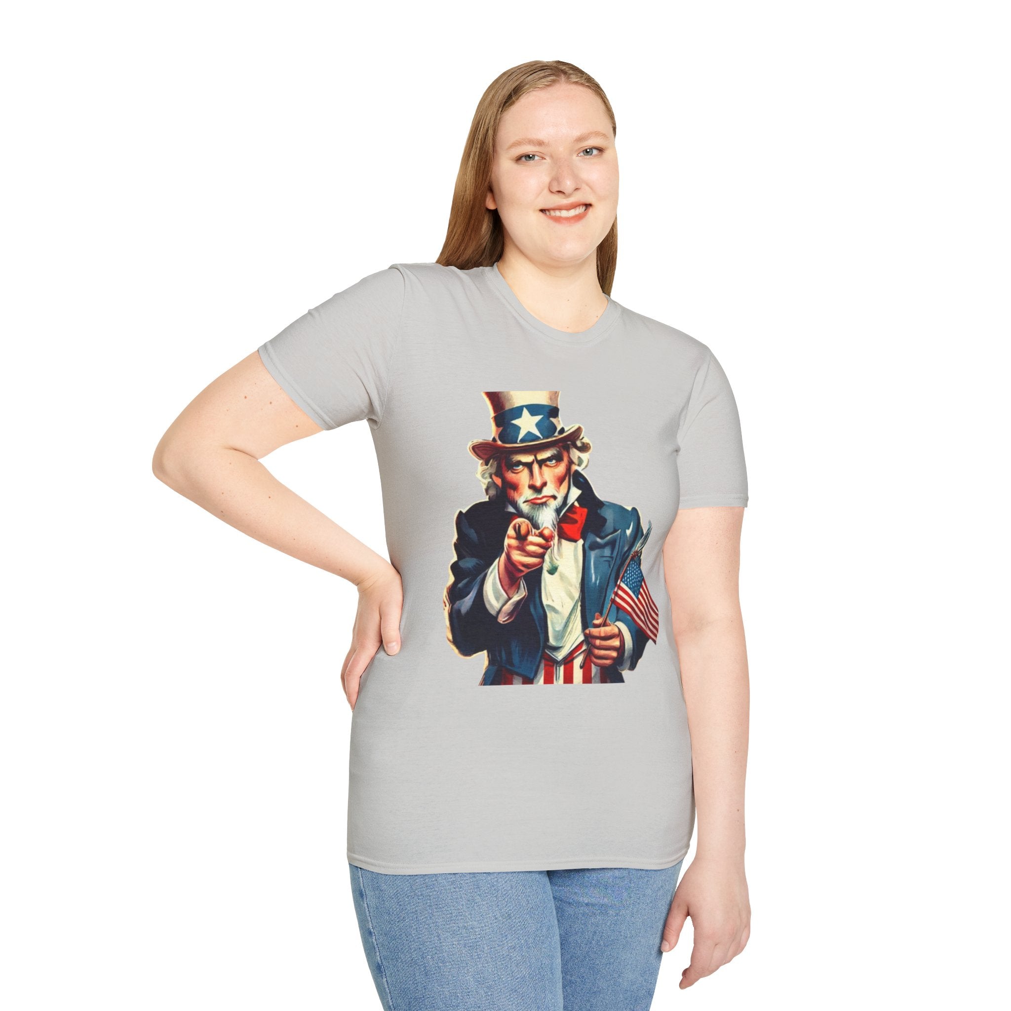 Patriotic Uncle Sam Unisex Softstyle T-Shirt