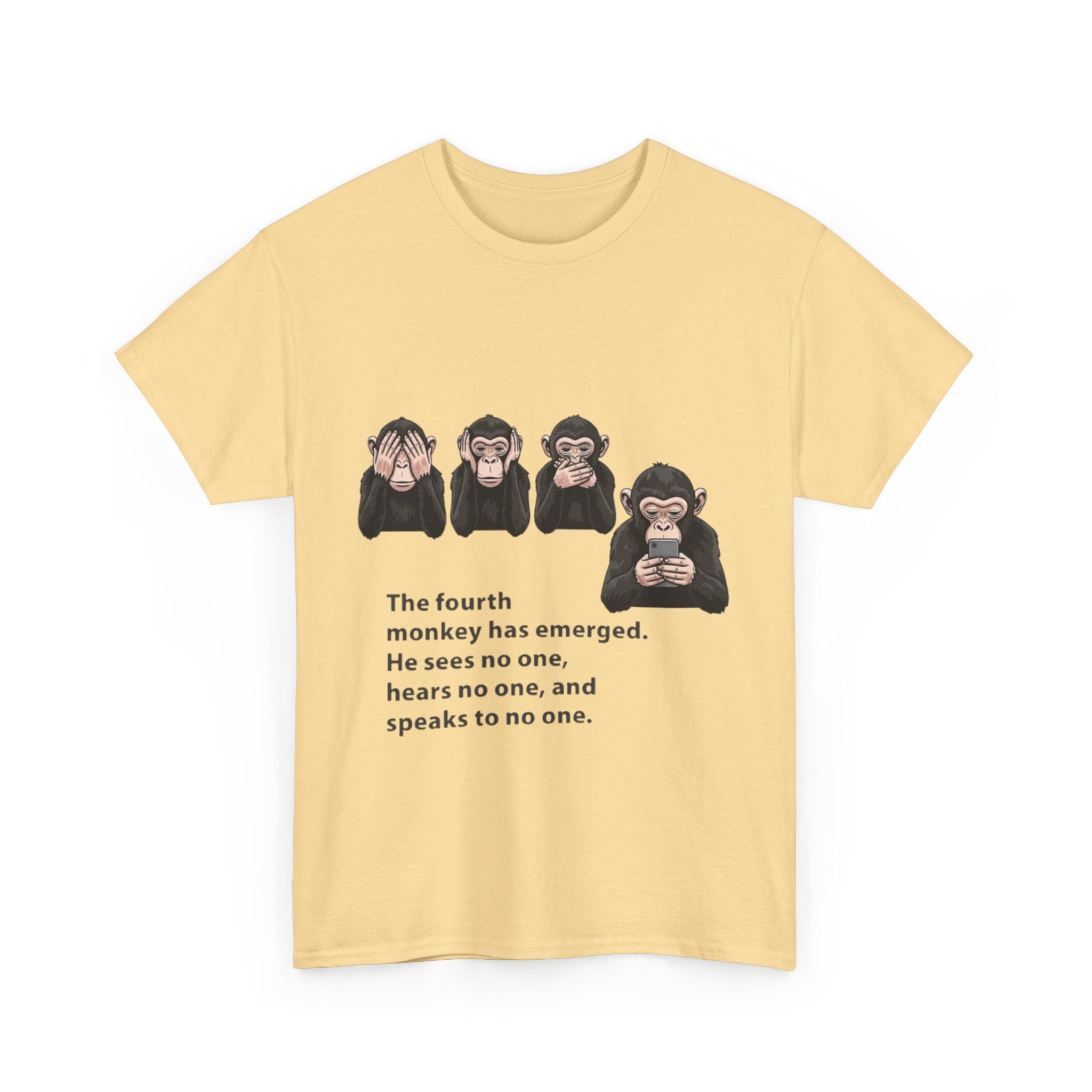 Four Monkeys Unisex Heavy Cotton T-Shirt