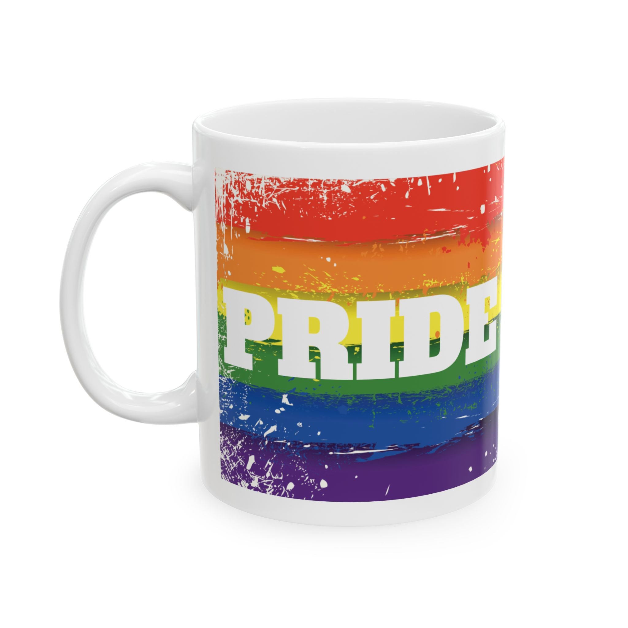 Pride Rainbow Ceramic 11/15 oz Mug