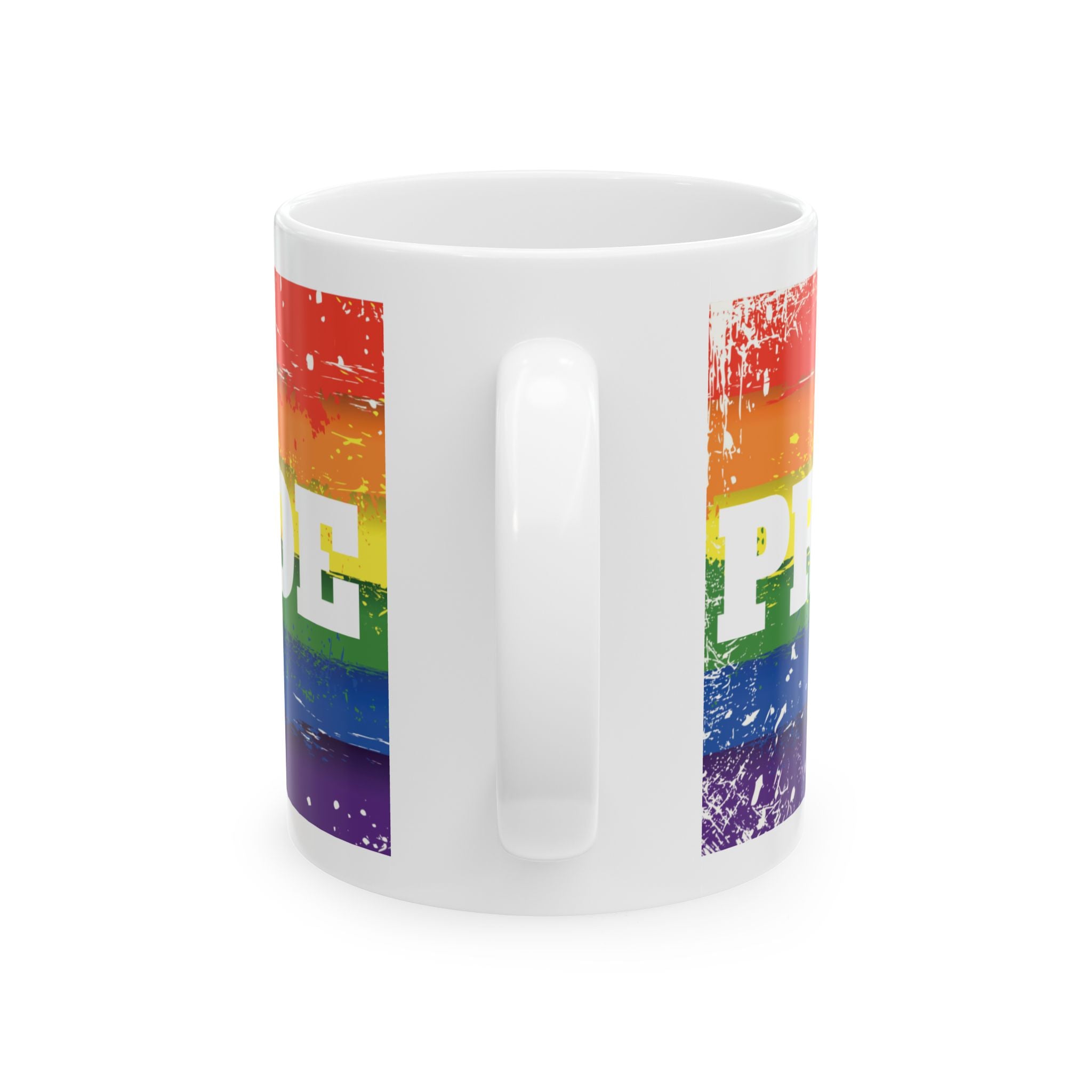 Pride Rainbow Ceramic 11/15 oz Mug