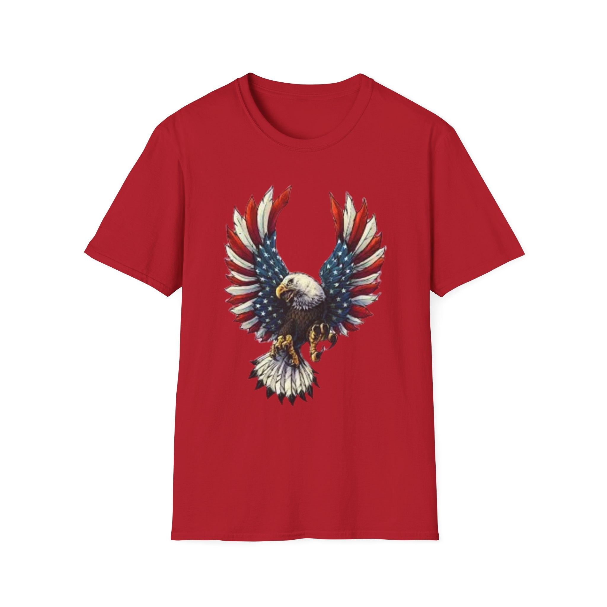 Patriotic Eagle Unisex Softstyle T-Shirt