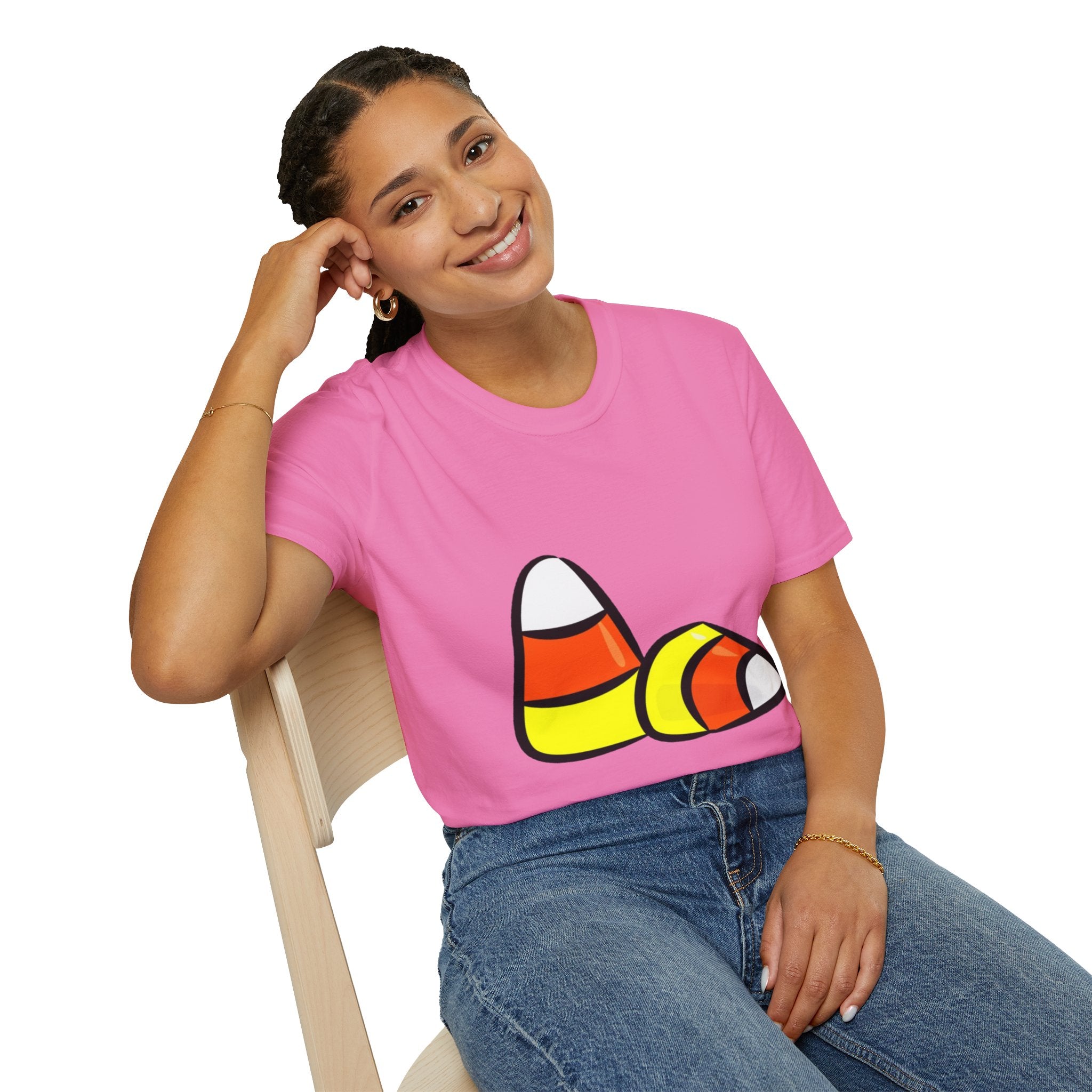 Halloween Candy Corn Unisex Softstyle T-Shirt