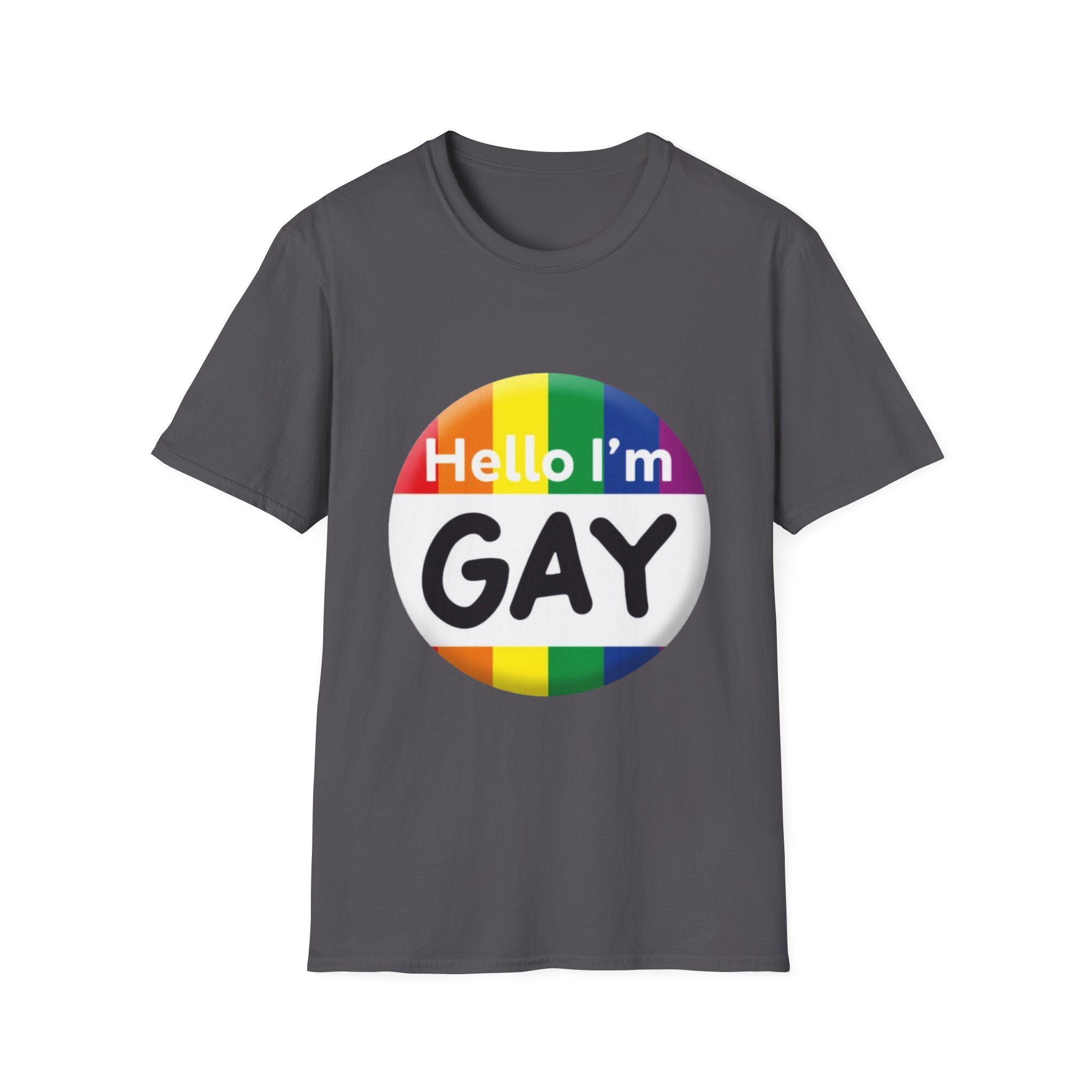 Hello I'm Gay Unisex Softstyle T-Shirt