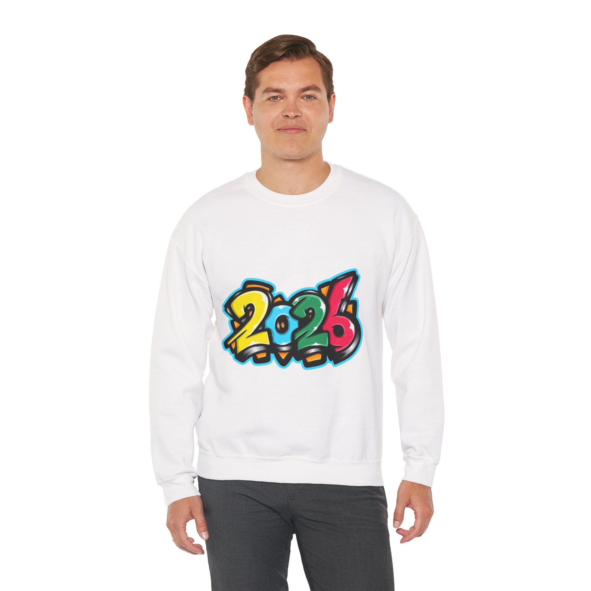 2026 Graffiti Style Unisex Heavy Blend™ Crewneck Sweatshirt
