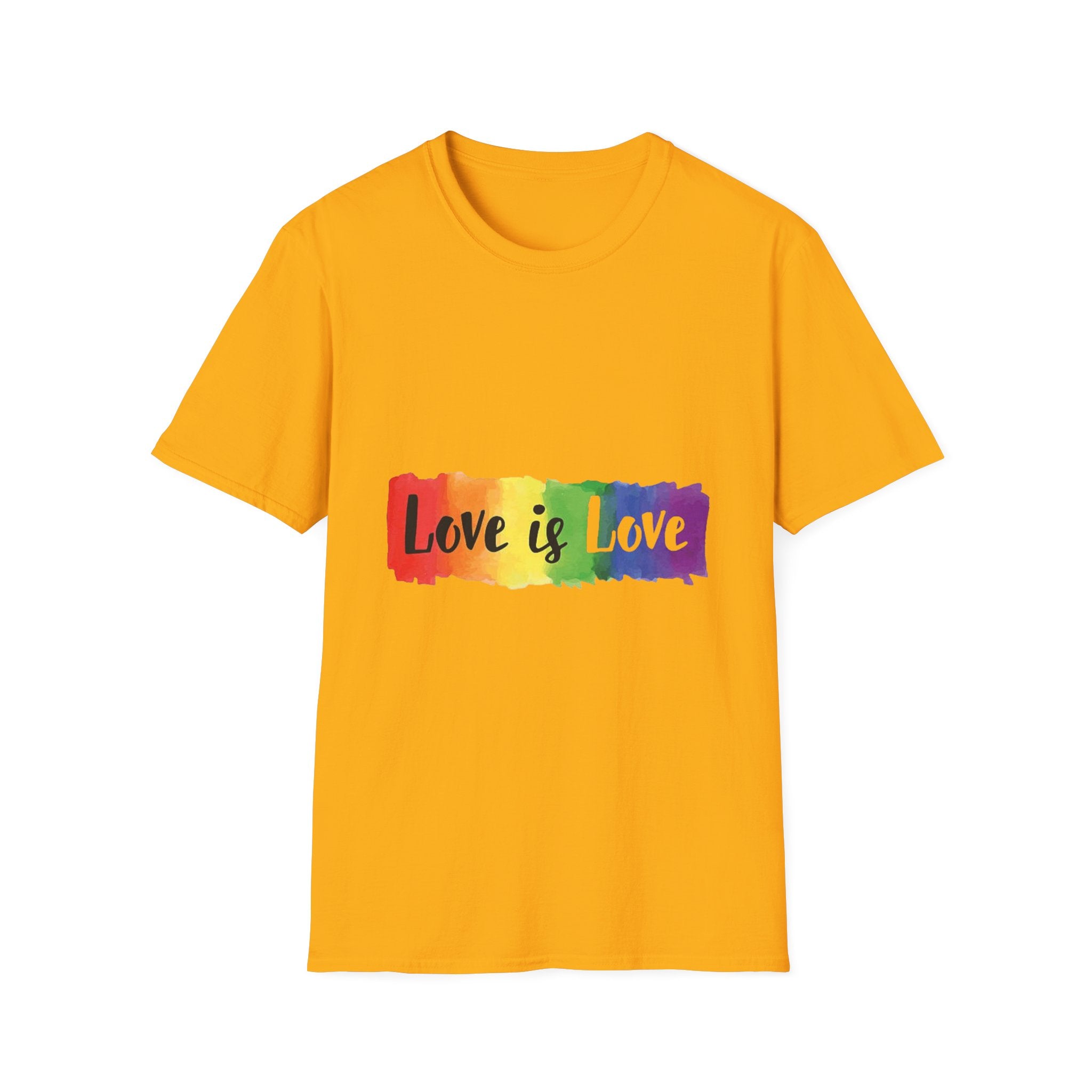 Rainbow Love is Love Unisex Softstyle T-Shirt
