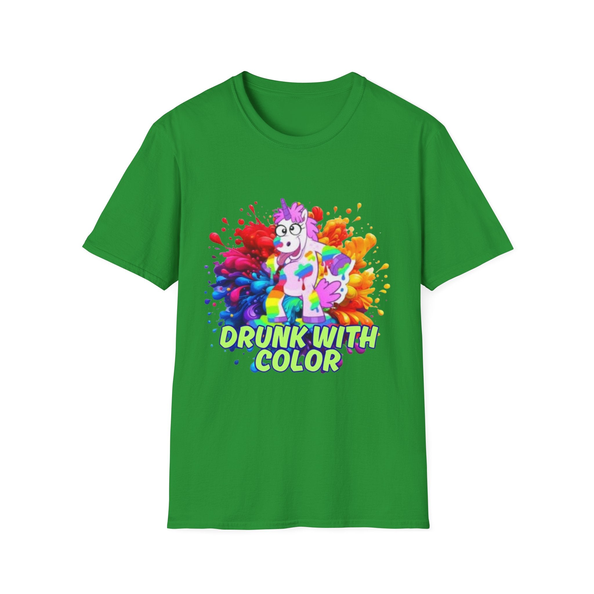 Drunk With Color Unicorn Unisex Softstyle T-Shirt