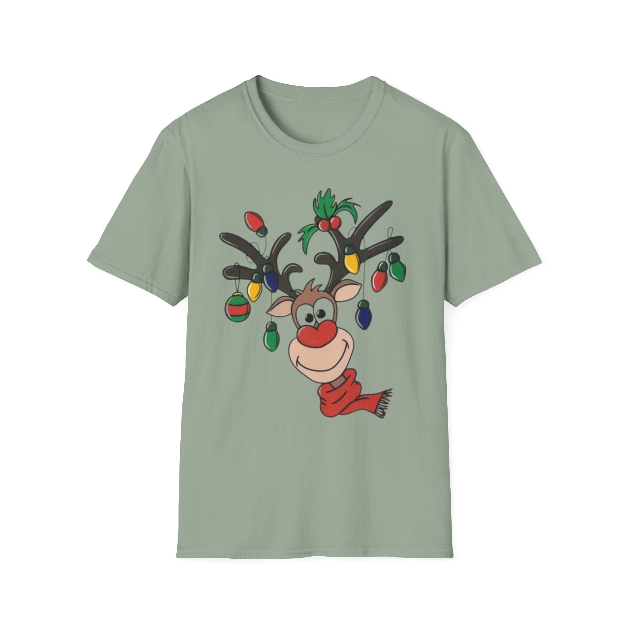 Festive Reindeer Unisex Softstyle T-Shirt