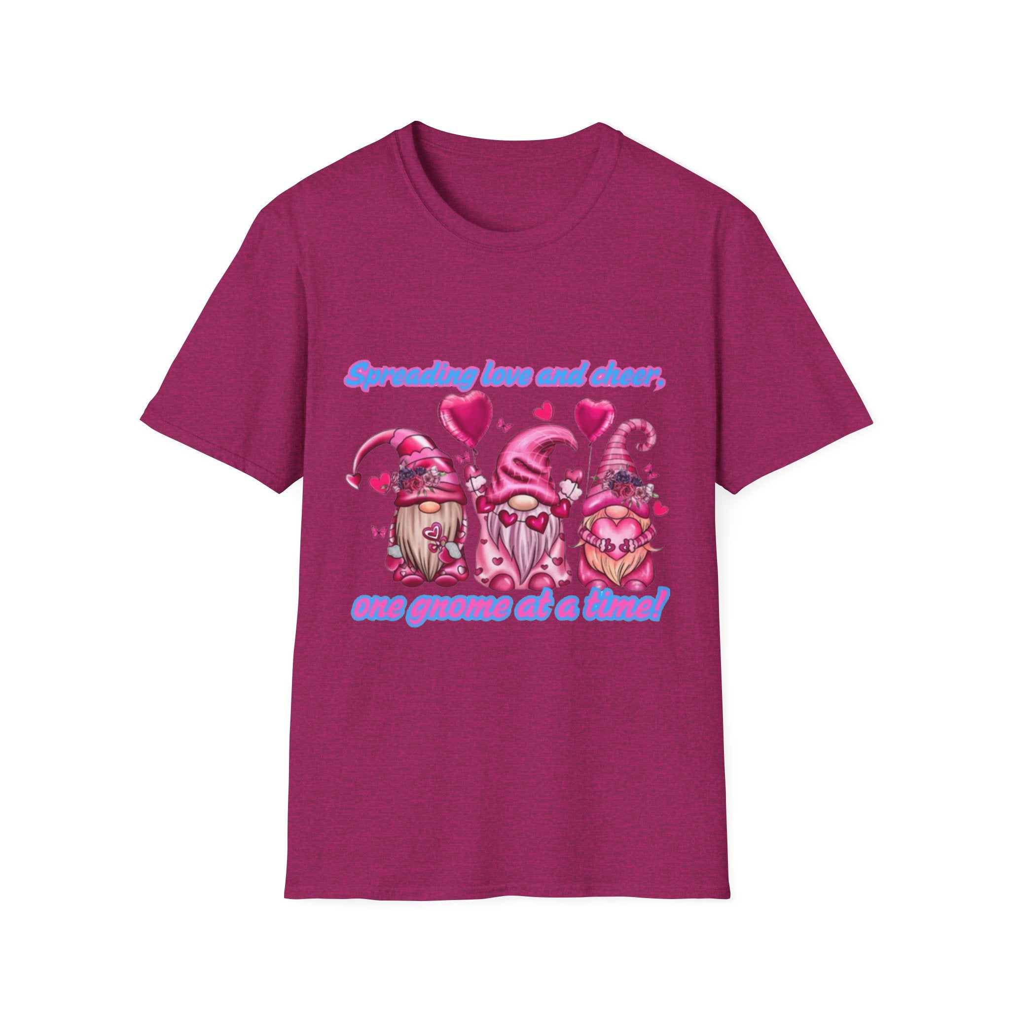 Spreading Love And Cheer One Gnome At A Time Unisex Softstyle T-Shirt