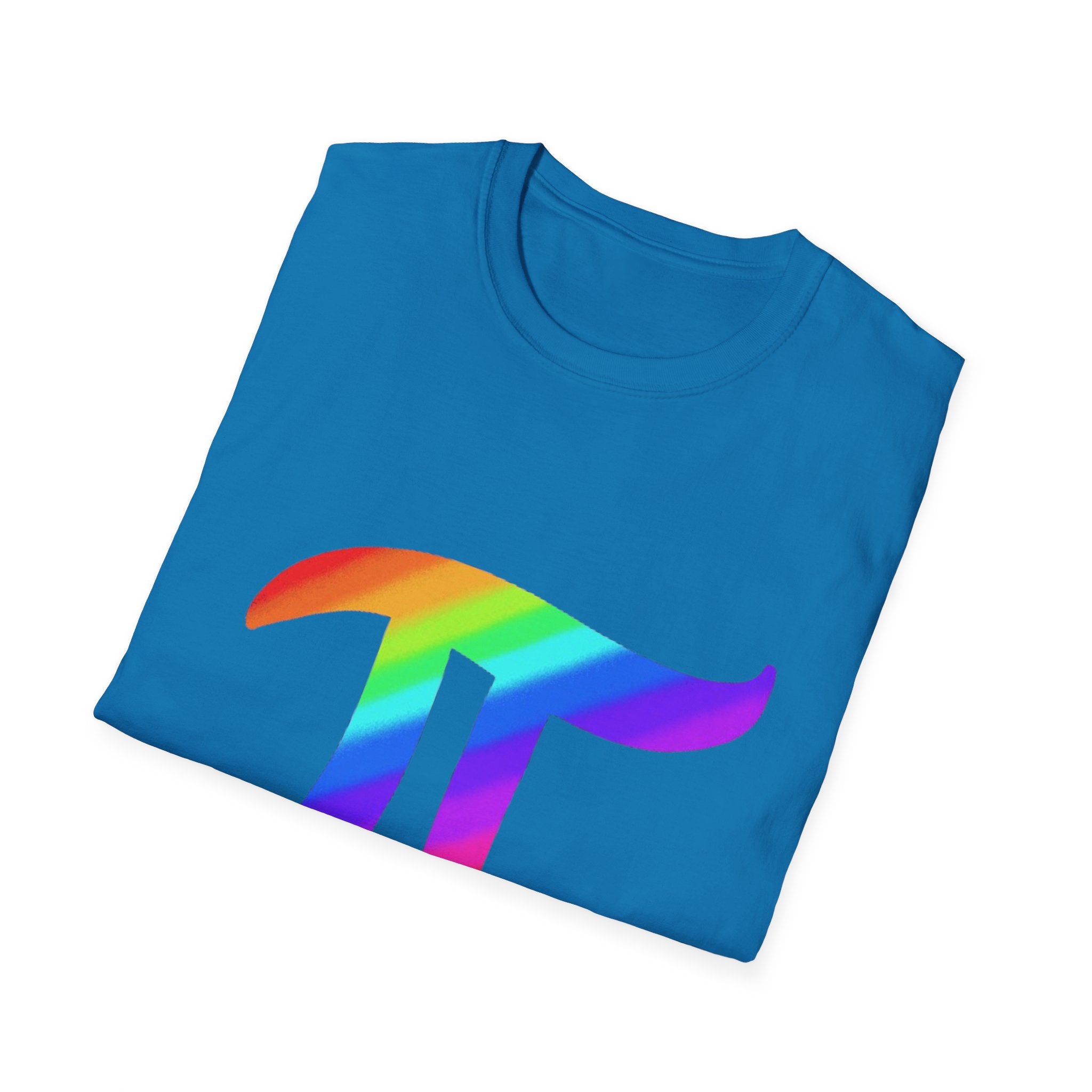 Rainbow Pi Symbol Unisex Softstyle T-Shirt