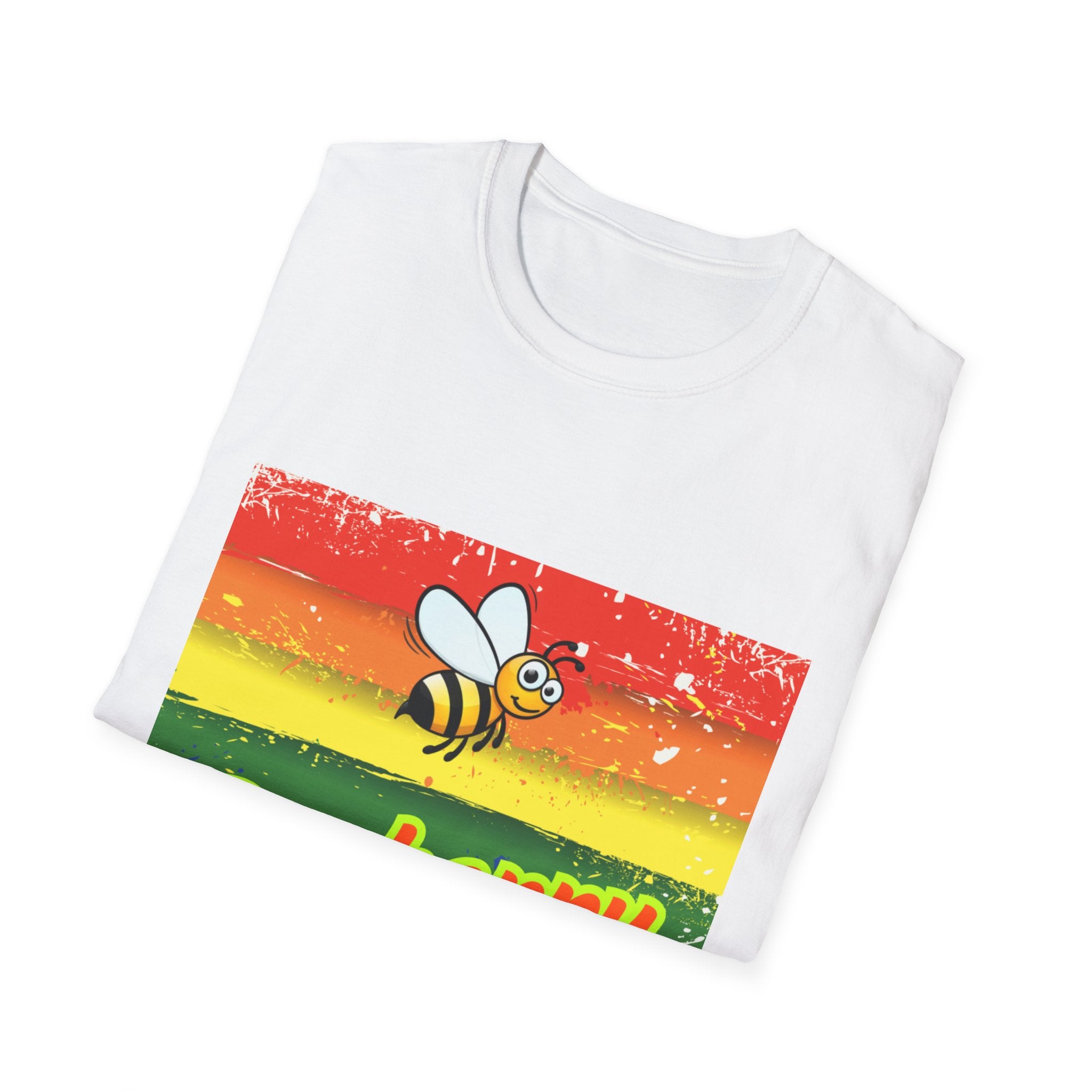 Bee Happy Unisex Softstyle T-Shirt