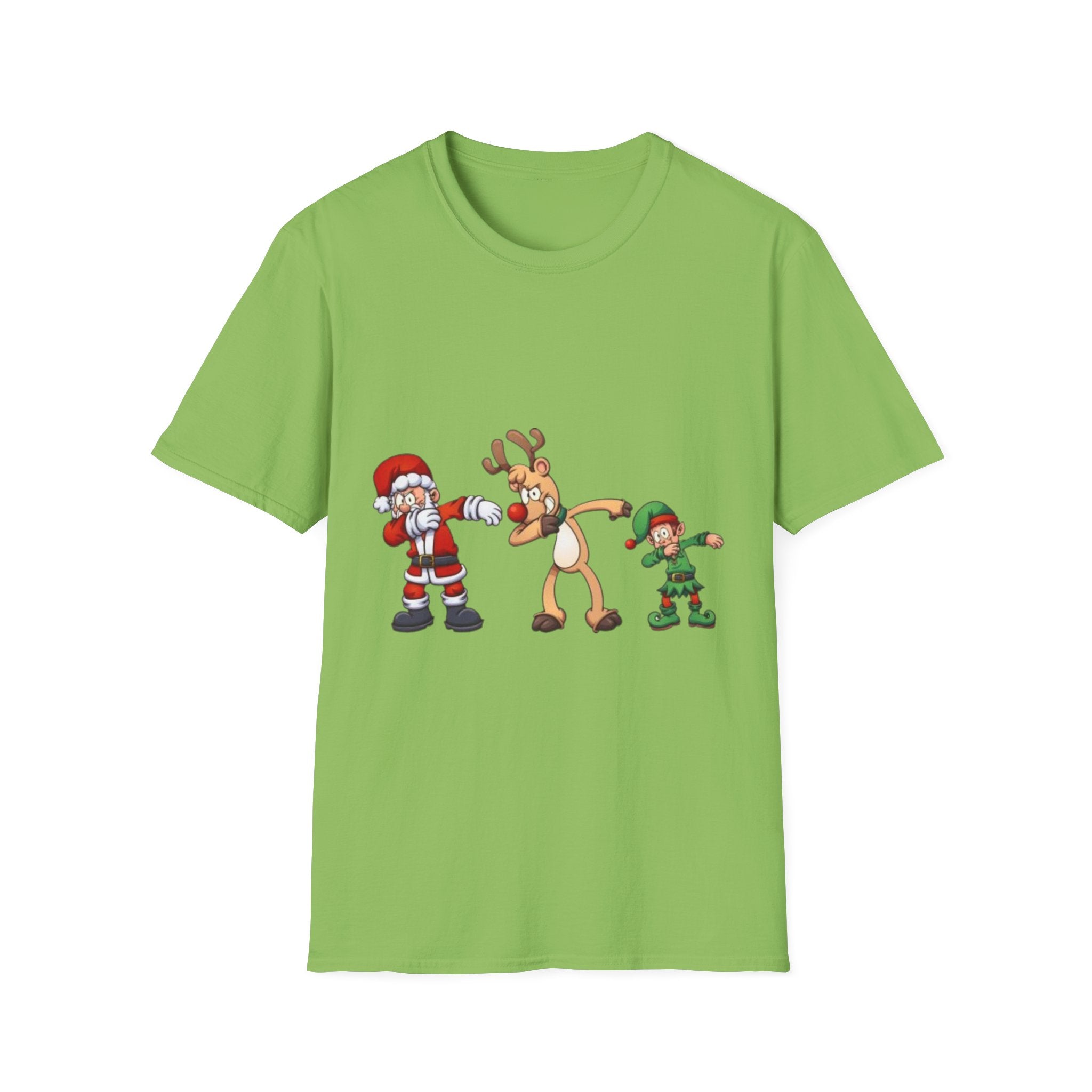 Dabbing Christmas Unisex Softstyle T-Shirt
