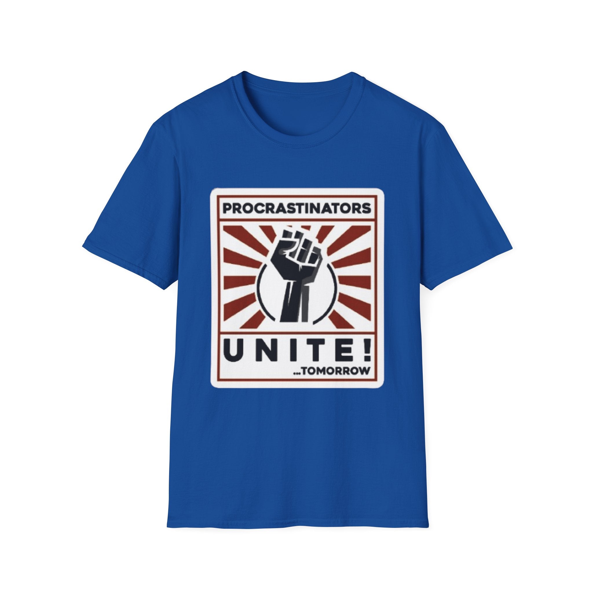 Procrastinators Unite Tomorrow Unisex Softstyle T-Shirt