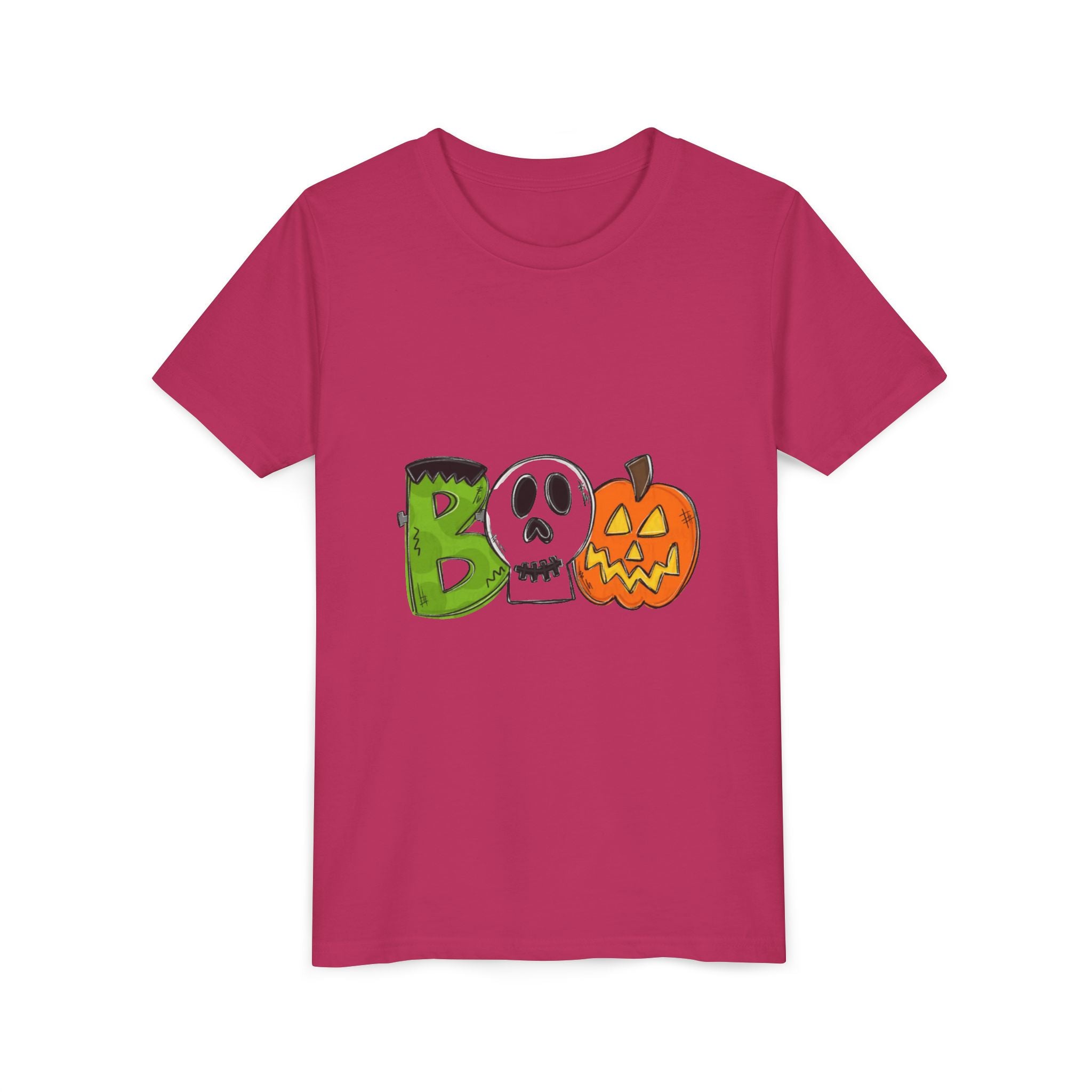 Halloween Boo Youth Short Sleeve T-Shirt