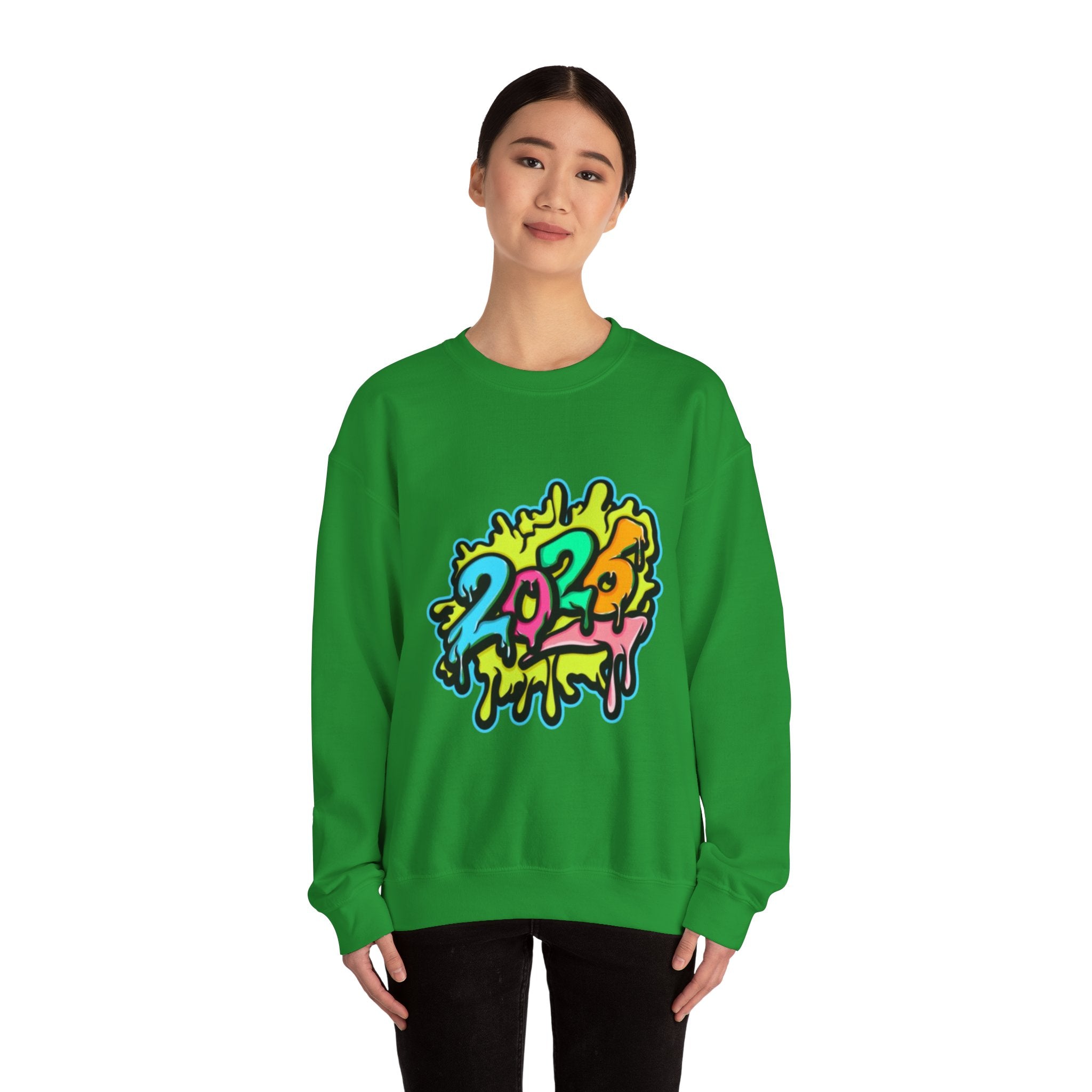 2026 Colorful Drip Design Unisex Sweatshirt