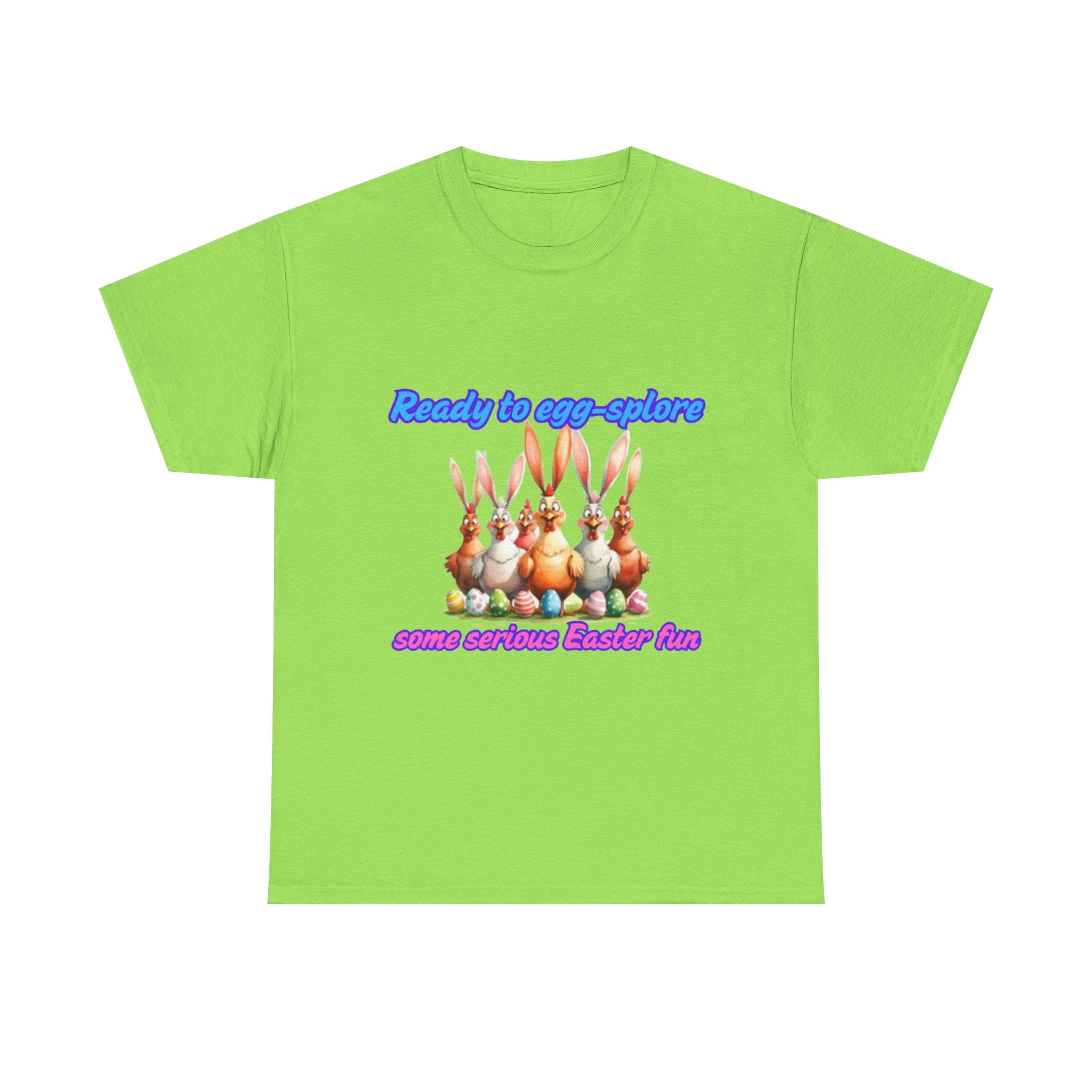 Ready To Egg-splore Some Serious Easter Fun Unisex Heavy Cotton T-Shirt
