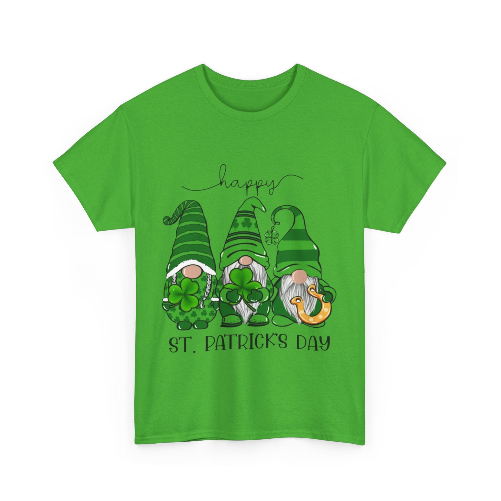Happy St. Patrick’s Day Gnome Unisex Heavy Cotton T-Shirt