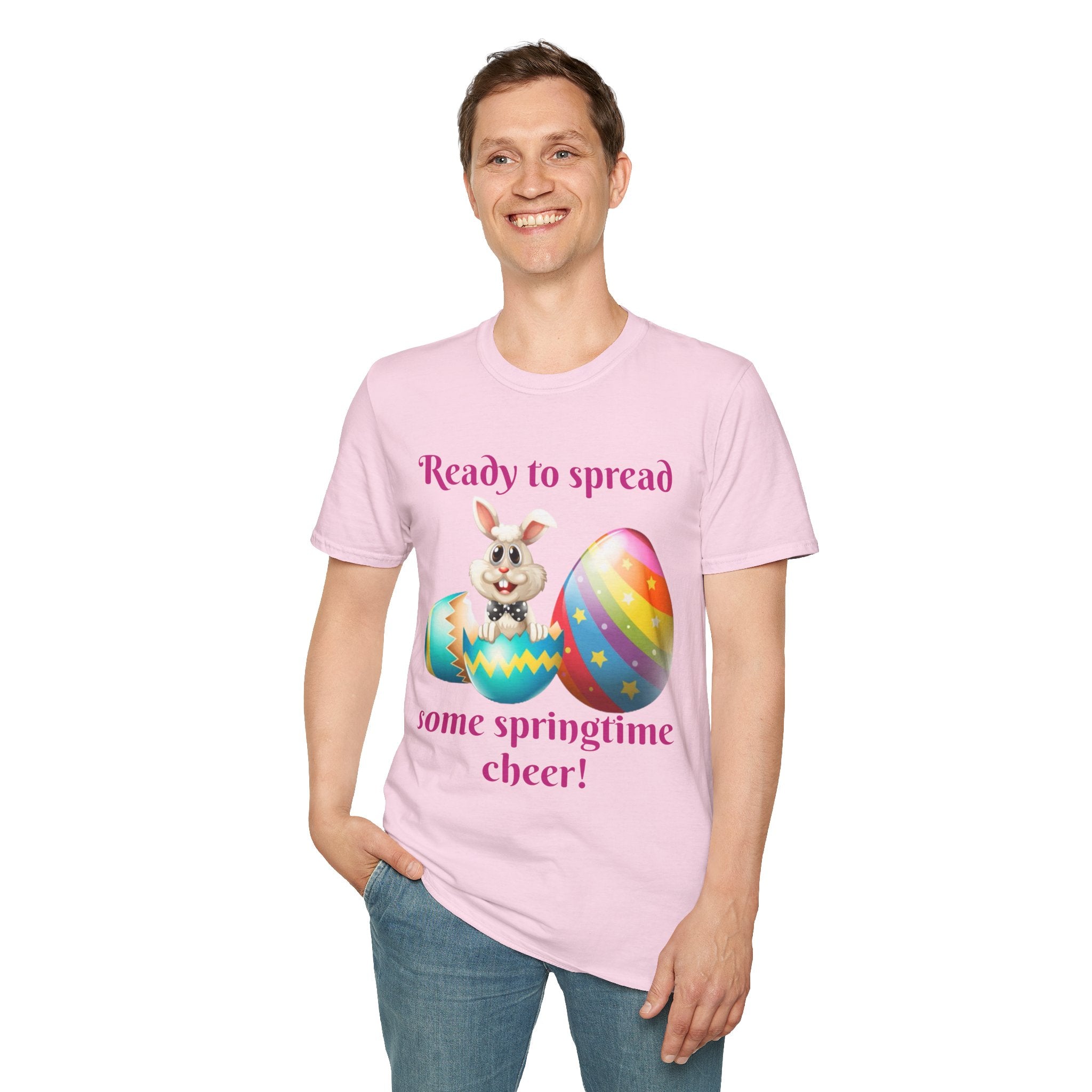Ready To Spread Some Springtime Cheer Bunny Unisex Softstyle T-Shirt