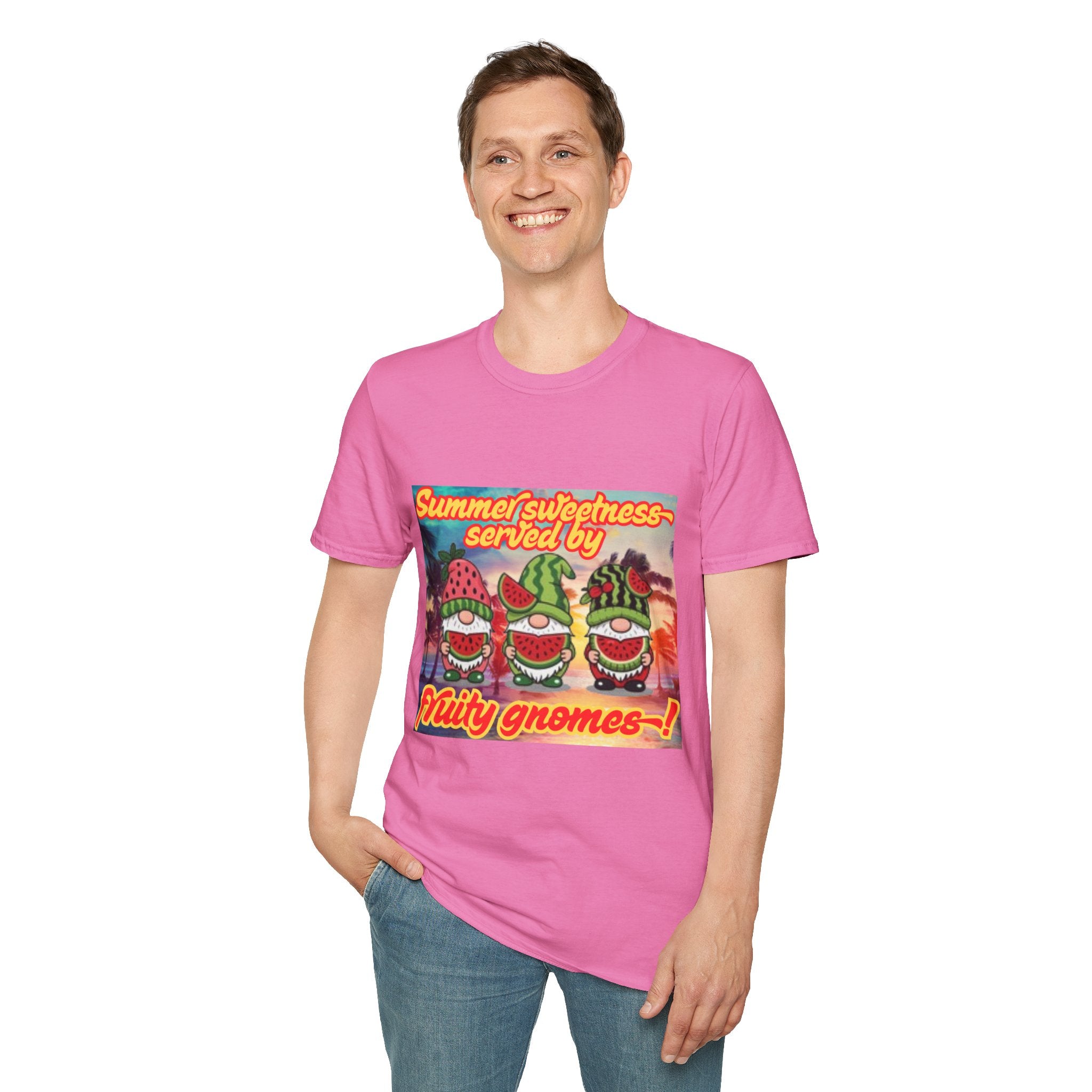Summer Sweetness Served By Fruity Gnomes Unisex Softstyle T-Shirt
