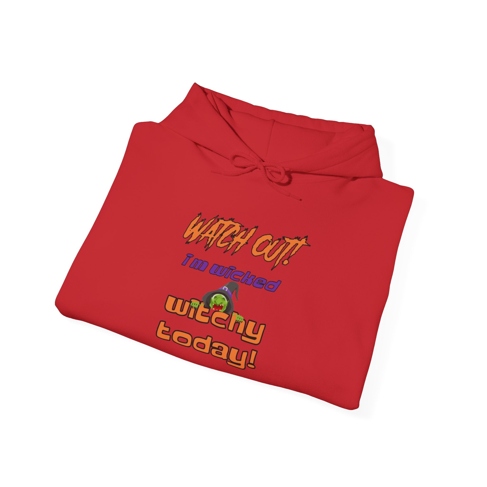 Watch Out I Am Wicked Witchy Today Unisex Heavy Blend Hooded Sweatshirt