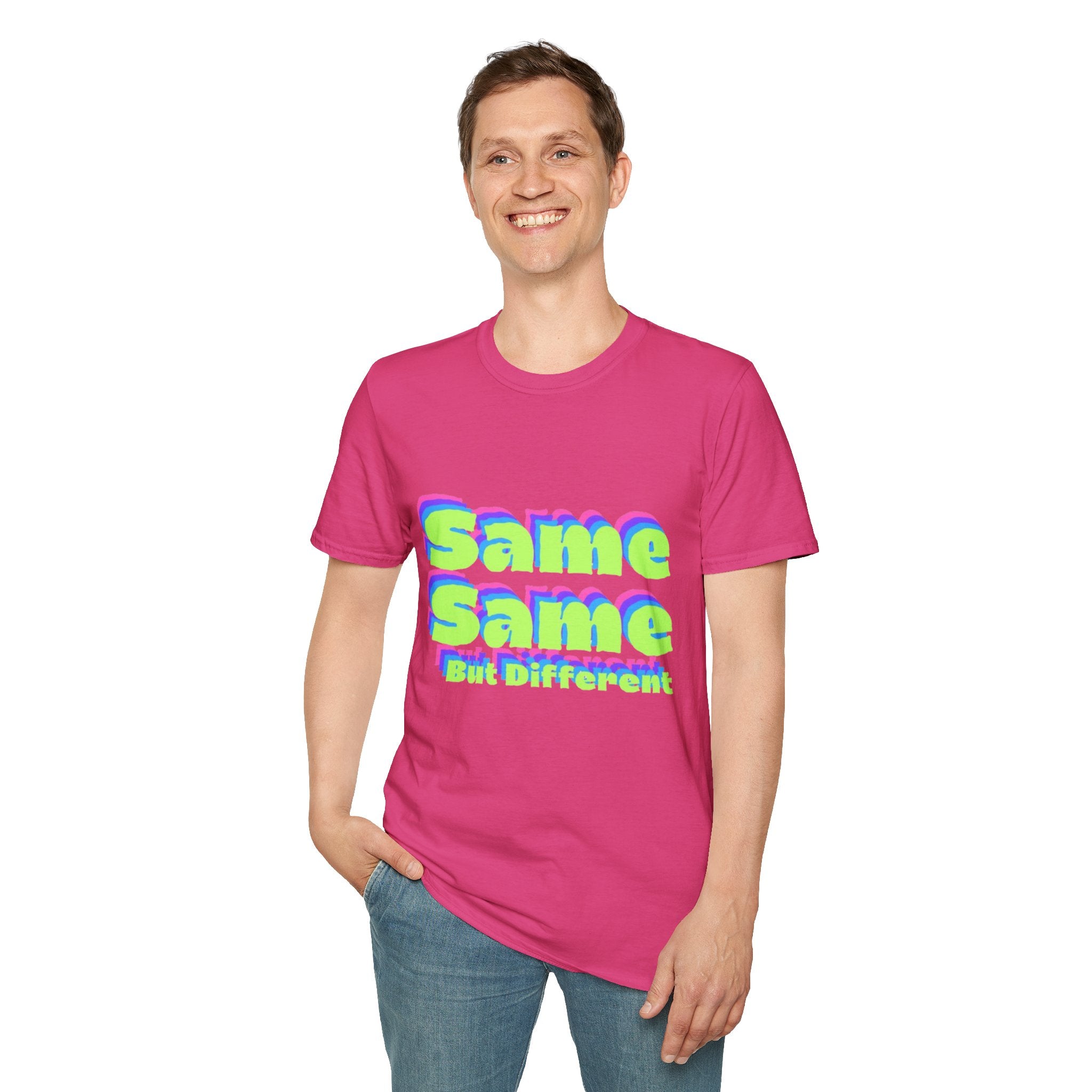 Same Same But Different, Unisex Softstyle T-Shirt