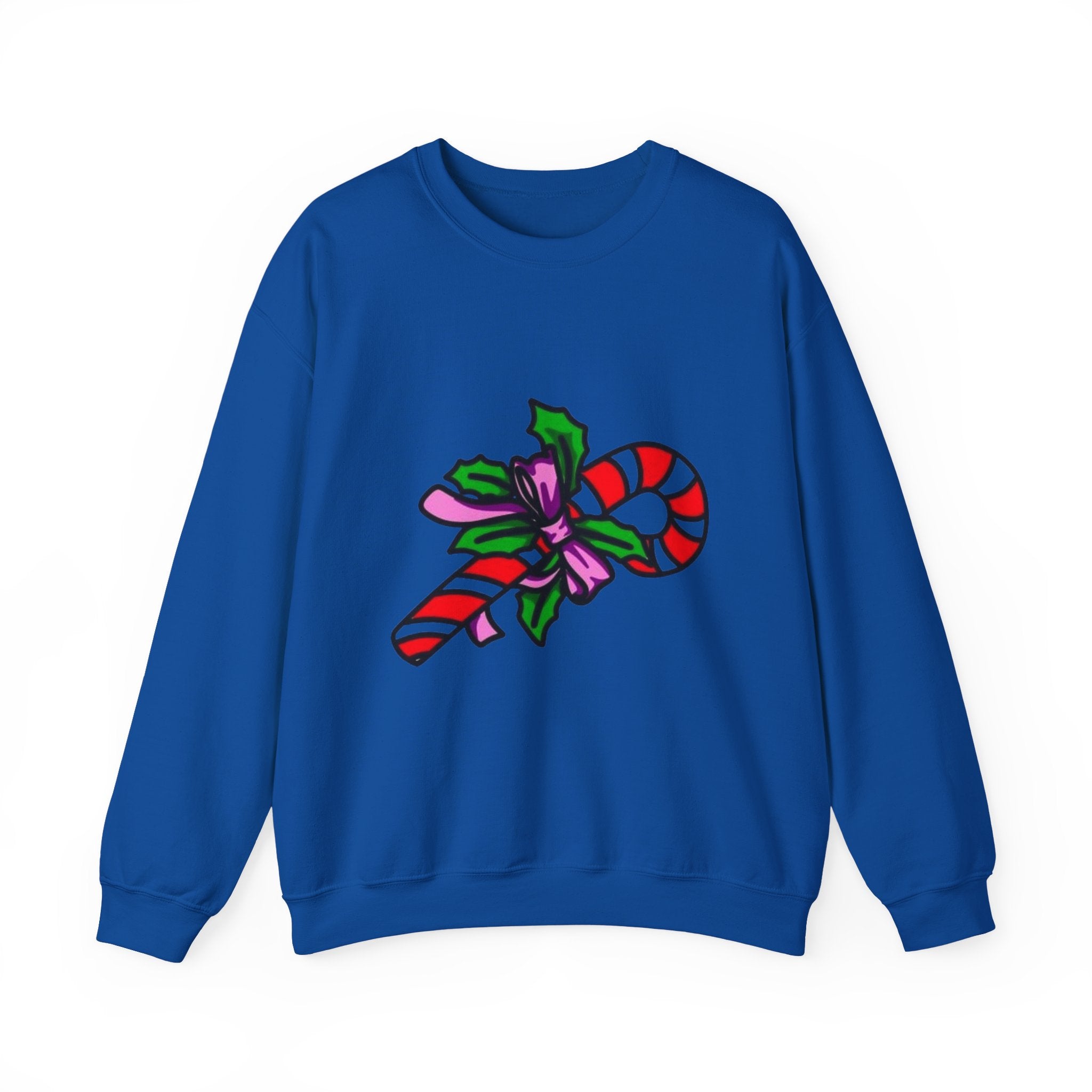 Festive Candy Cane Unisex Heavy Blend™ Crewneck Sweatshirt