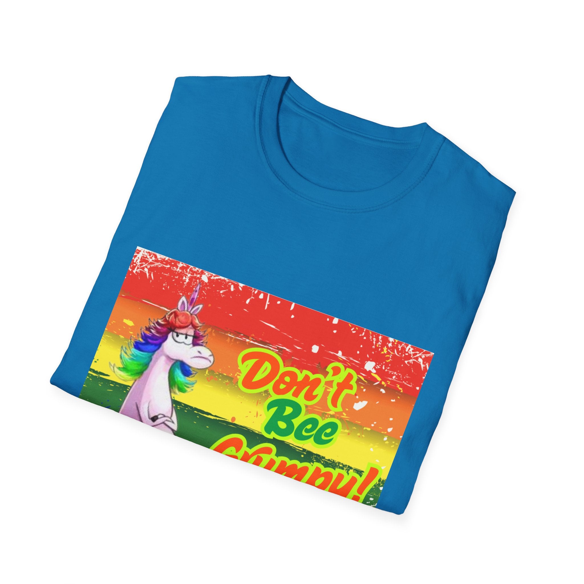 Don't Bee Grumpy Rainbow Unisex Softstyle T-Shirt