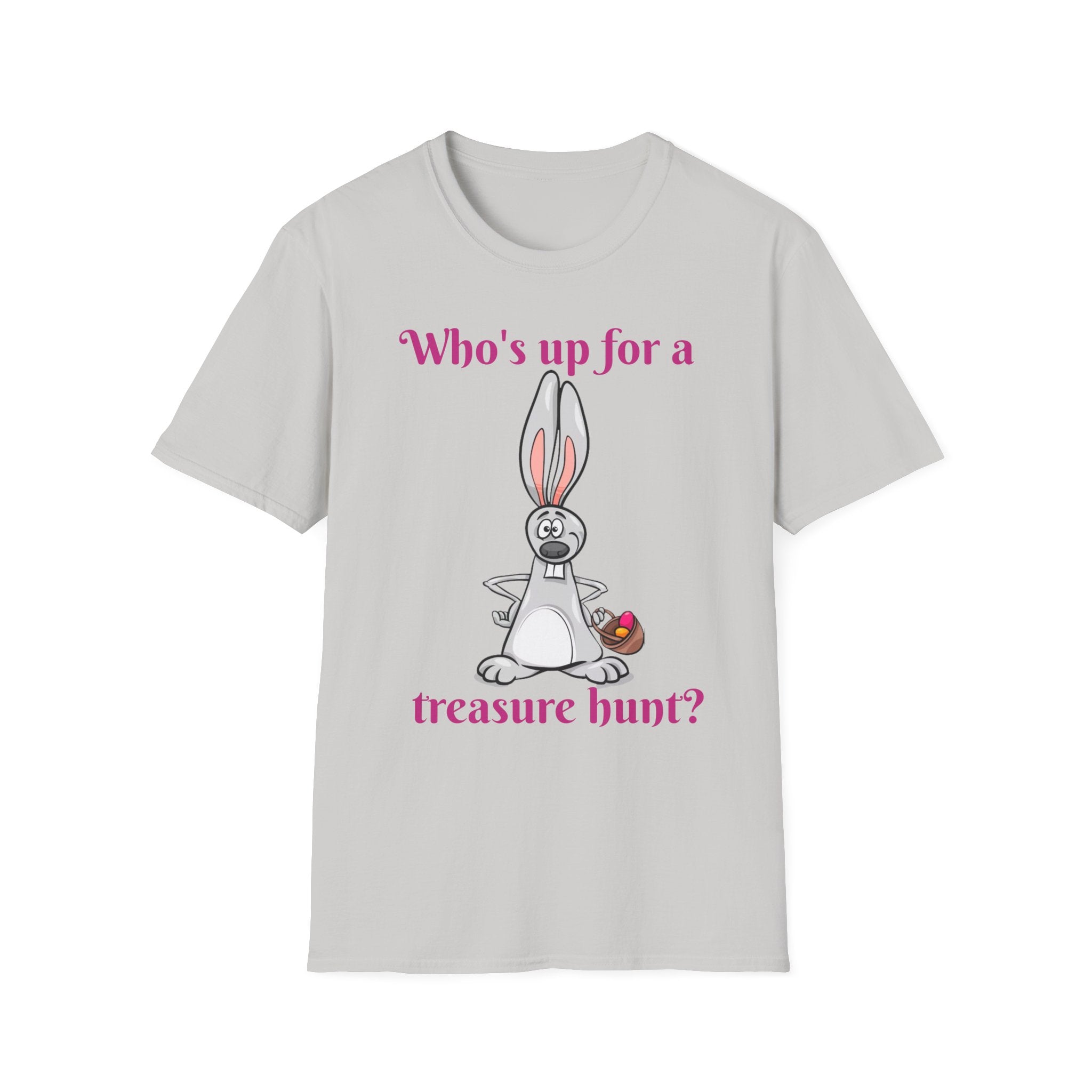 Who's Up For A Treasure Hunt Bunny Unisex Softstyle T-Shirt