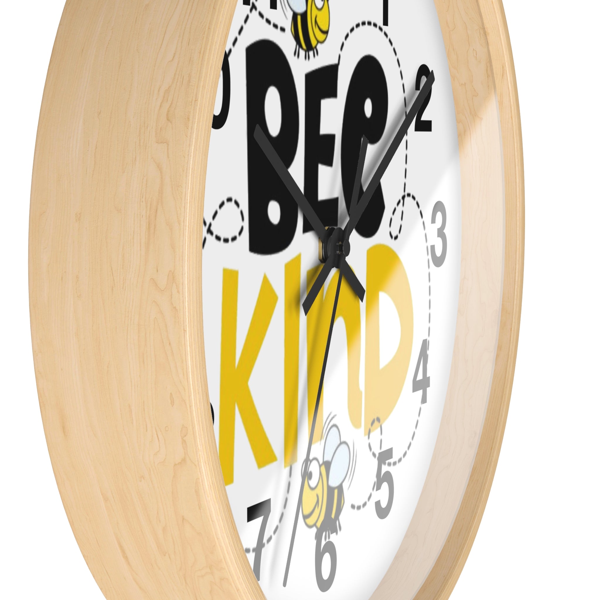 Bee Kind Inspirational Wall Clock