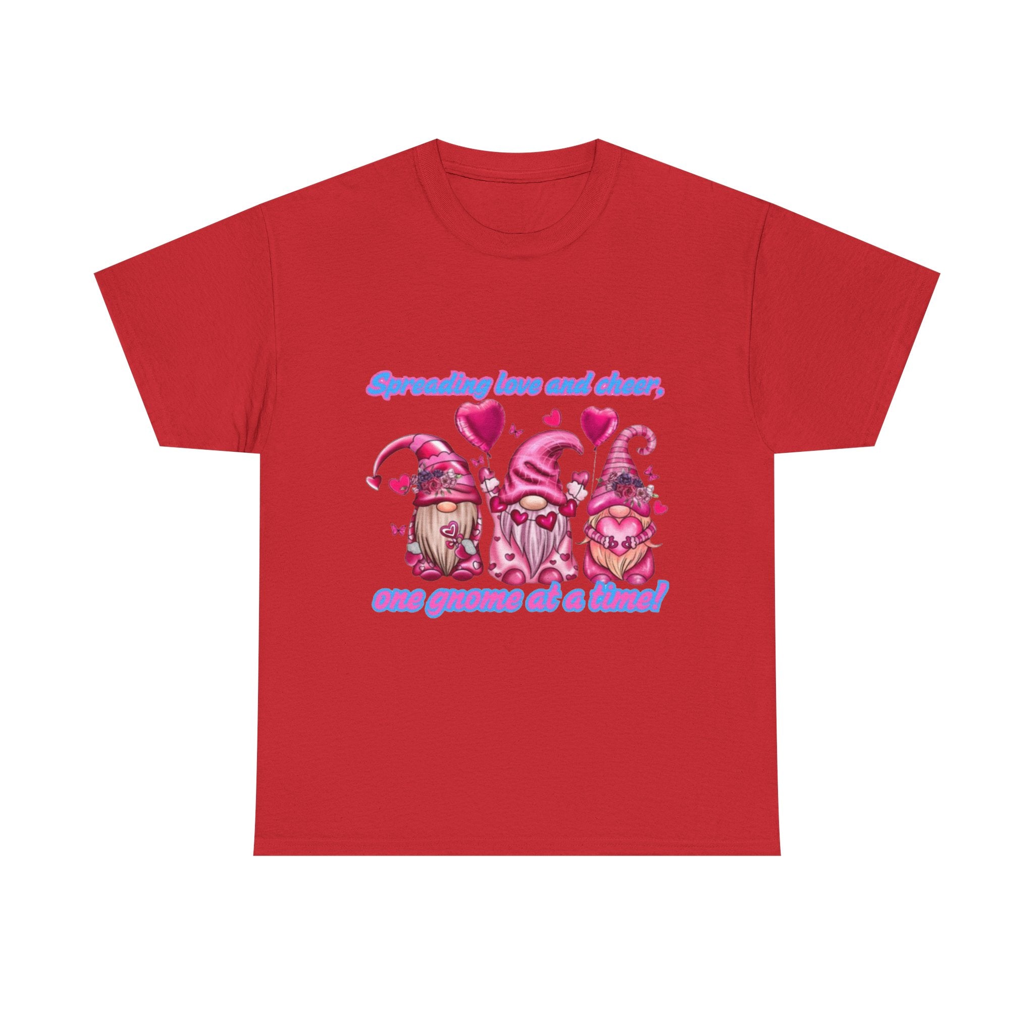 Spreading Love And Cheer, One Gnome At A Time Unisex Heavy Cotton T-Shirt