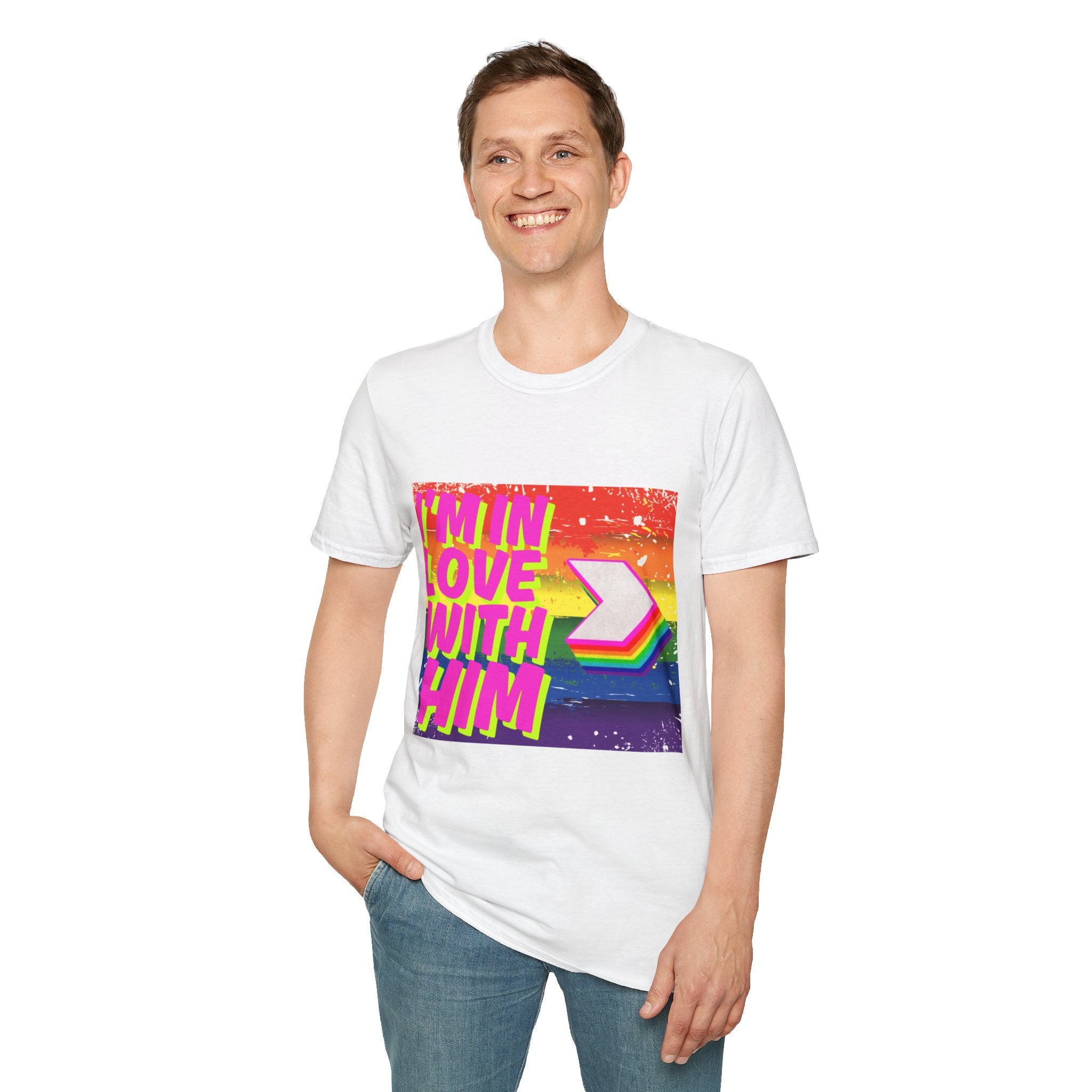I'm In Love With Him Unisex Softstyle T-Shirt
