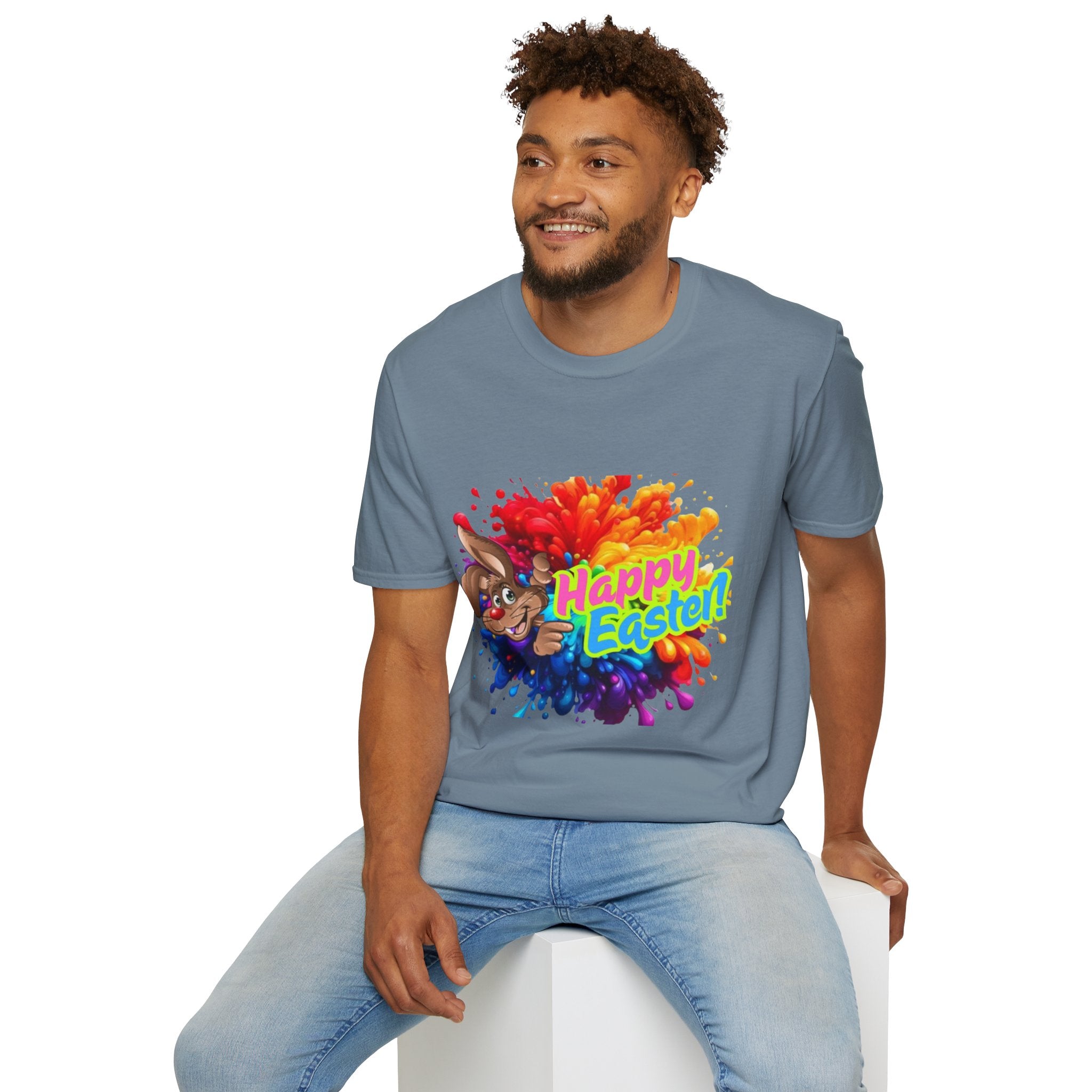 Happy Easter Bunny Unisex Softstyle T-Shirt