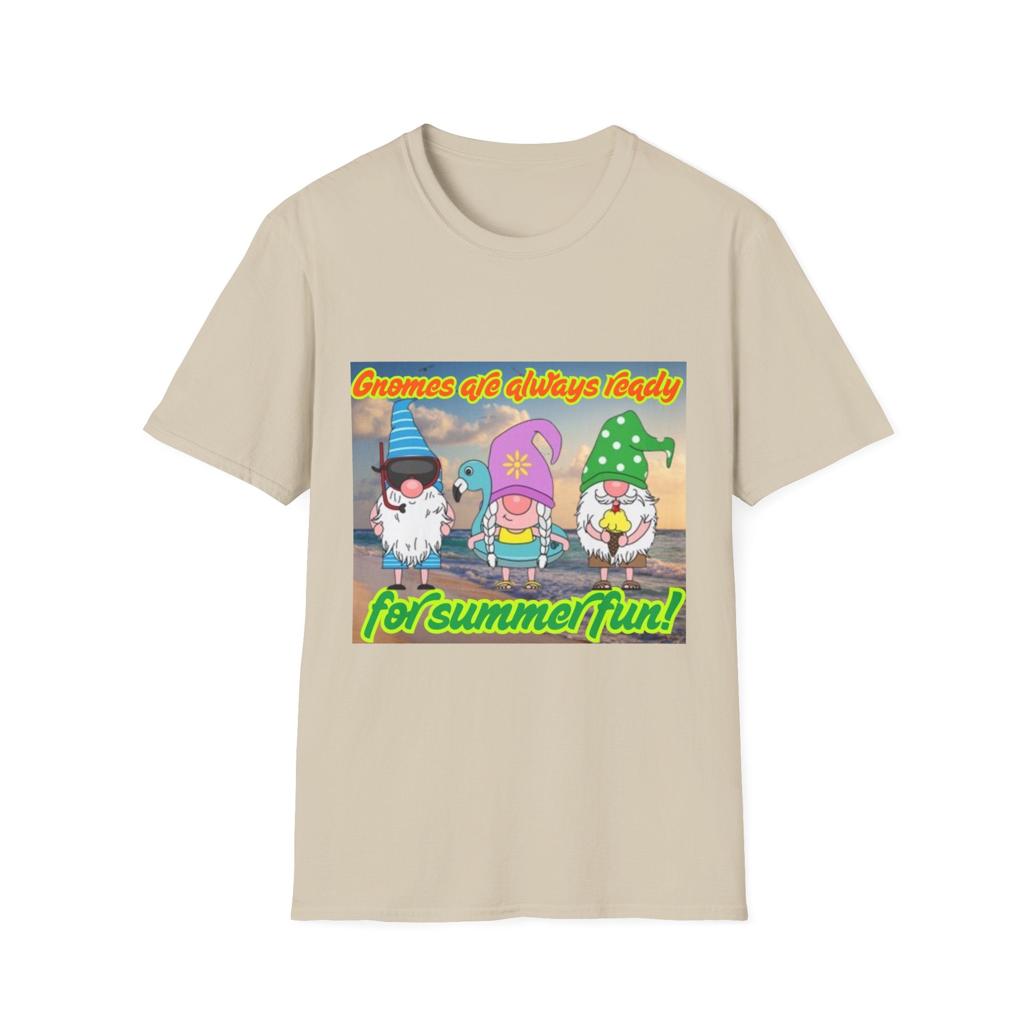 Gnomes Are Always Ready For Summer Fun! Unisex Softstyle T-Shirt