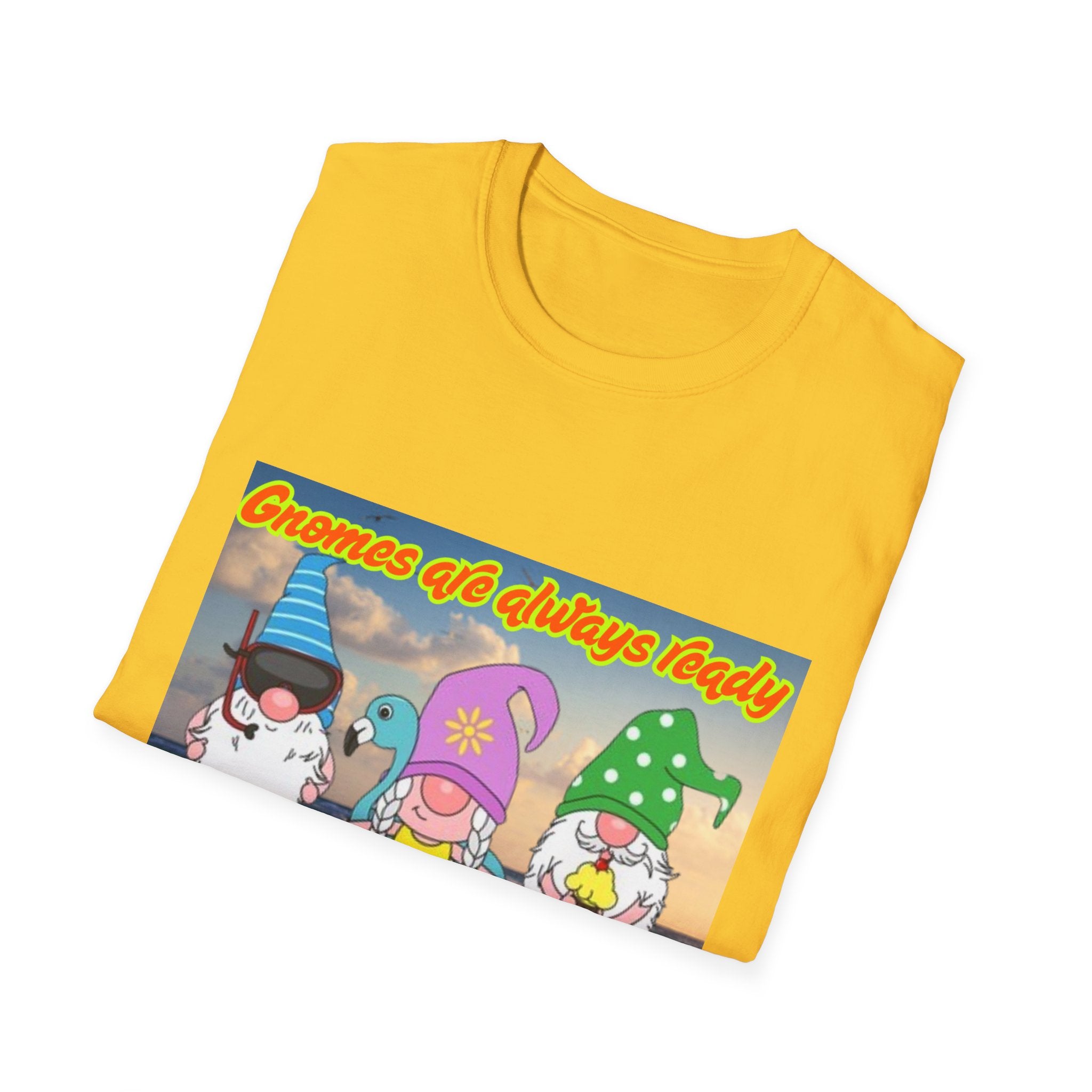 Gnomes Are Always Ready For Summer Fun! Unisex Softstyle T-Shirt