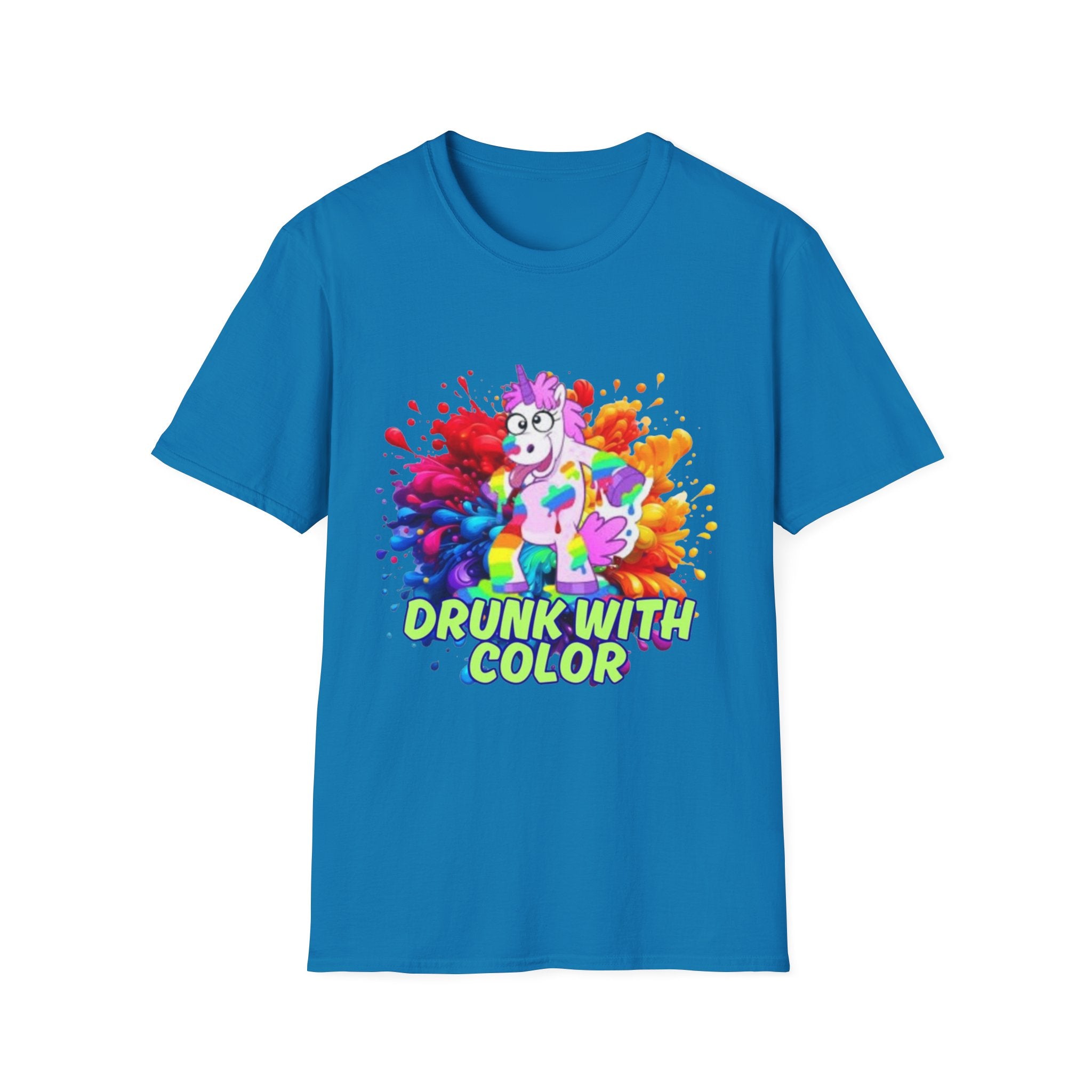 Drunk With Color Unicorn Unisex Softstyle T-Shirt