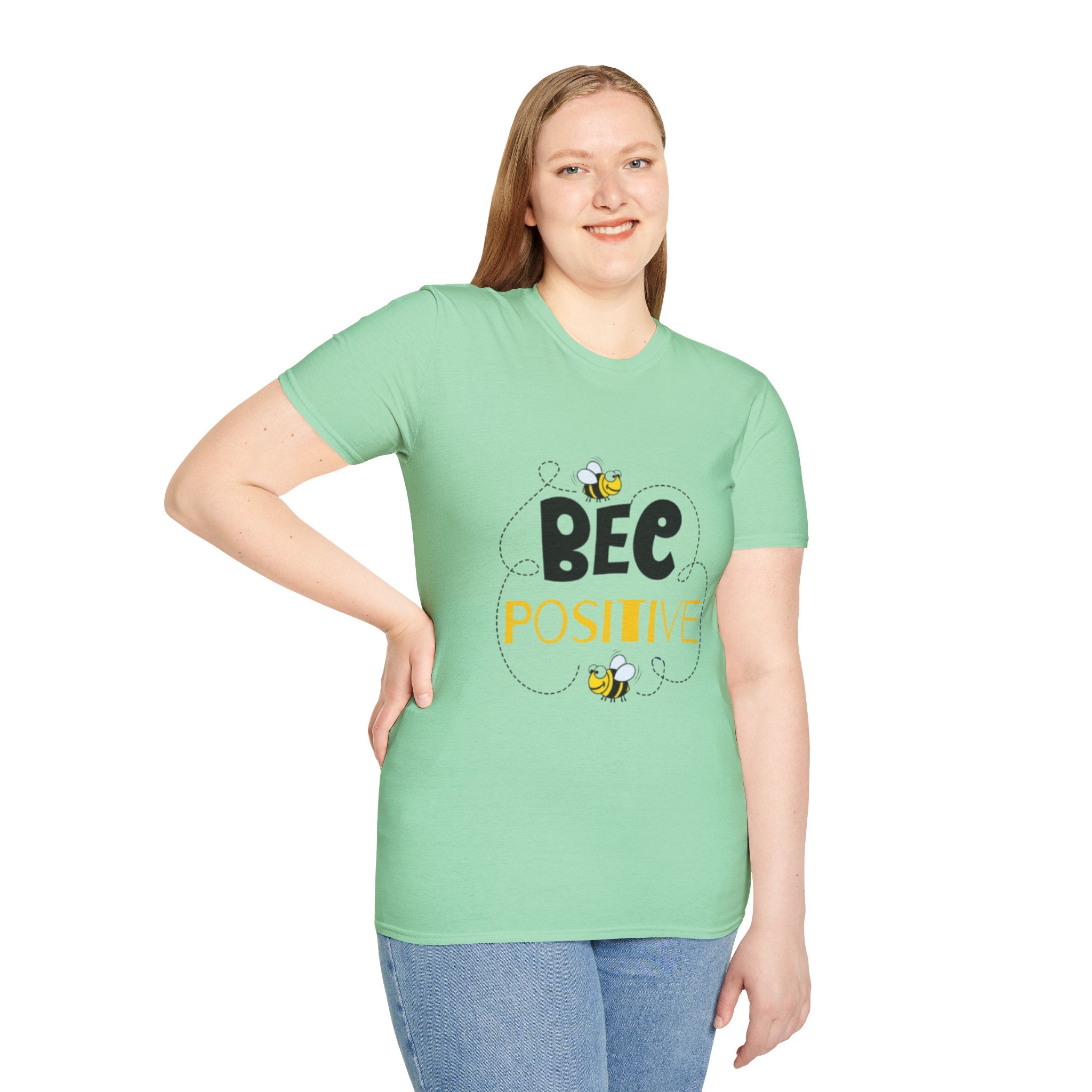Bee Positive Unisex Softstyle T-Shirt