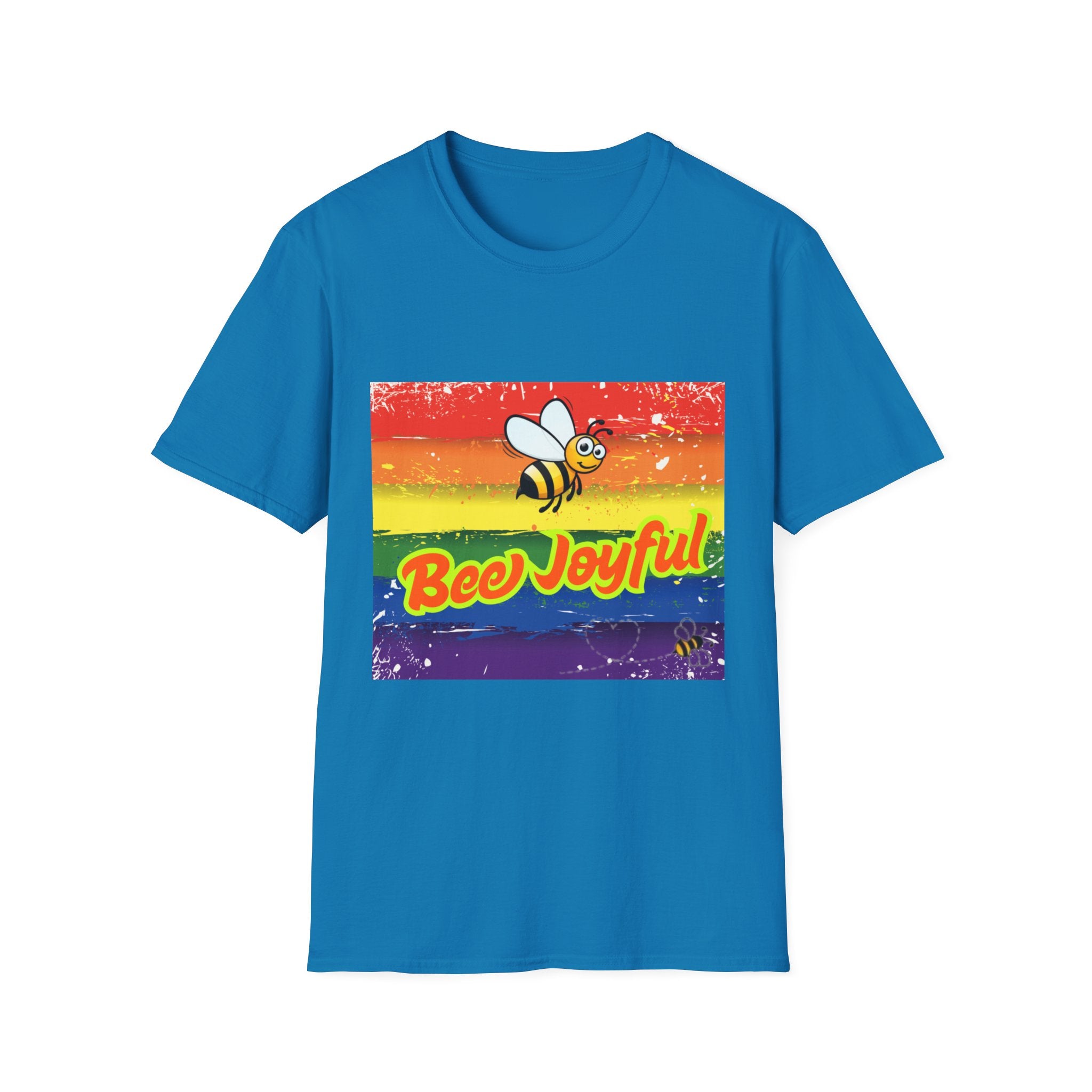 Bee Joyful Rainbow Unisex Softstyle T-Shirt