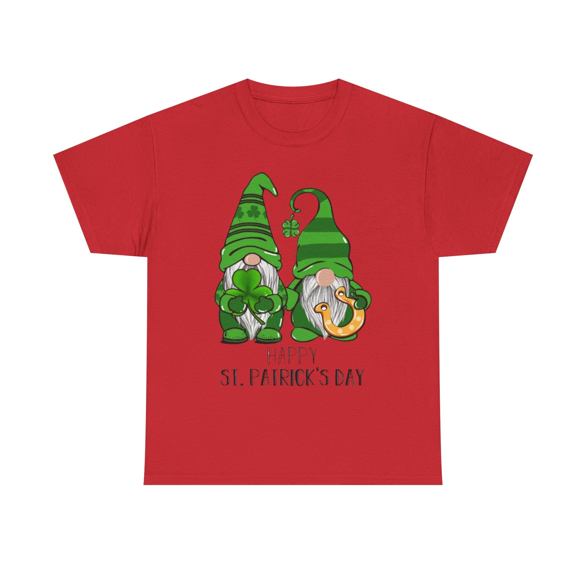 Happy St. Patrick's Day Gnome Unisex Heavy Cotton T-Shirt