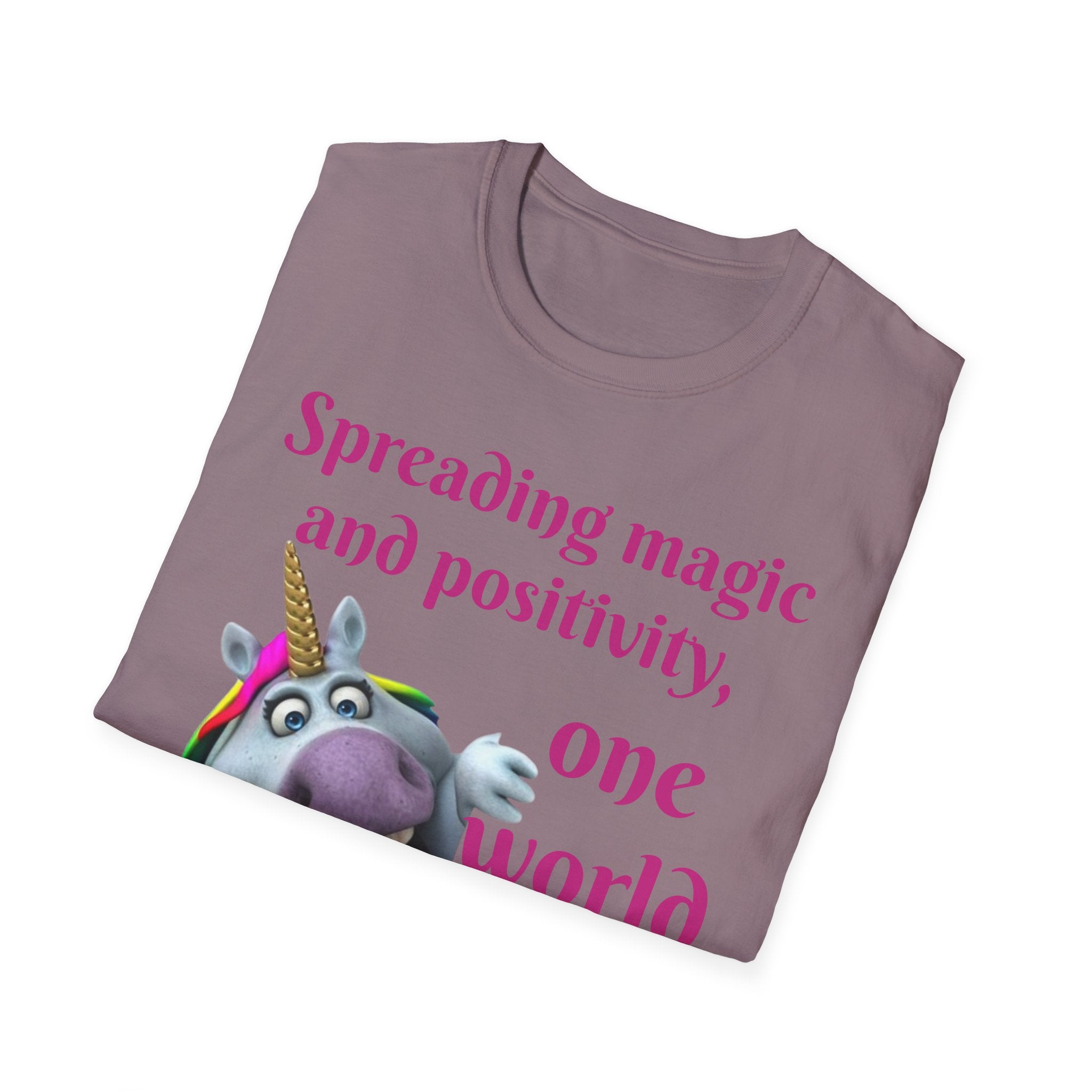 Spreading Magic And Positivity, One World At A Time! Unisex Softstyle T-Shirt