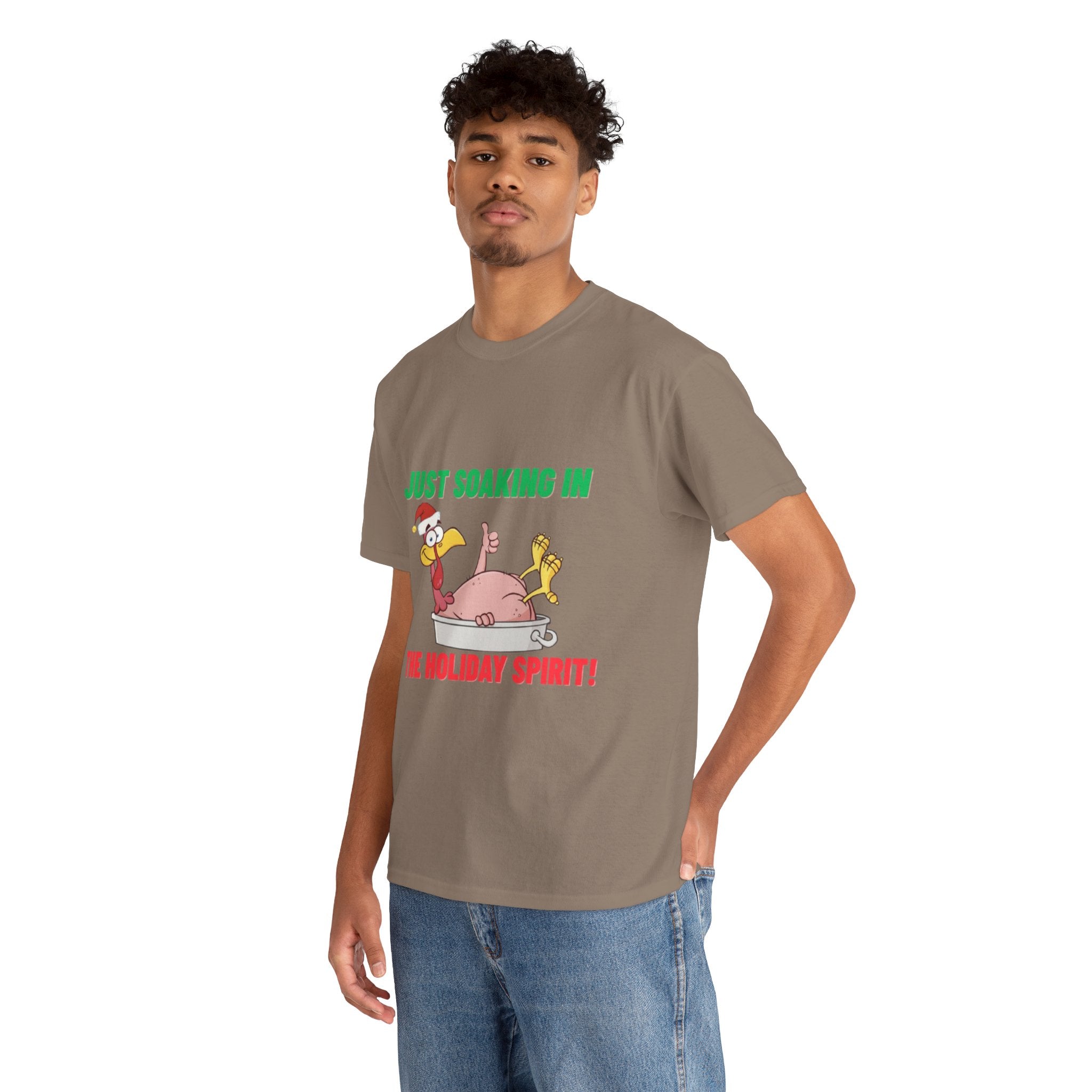 Just Soaking in the Holiday Spirit Unisex Heavy Cotton Tee