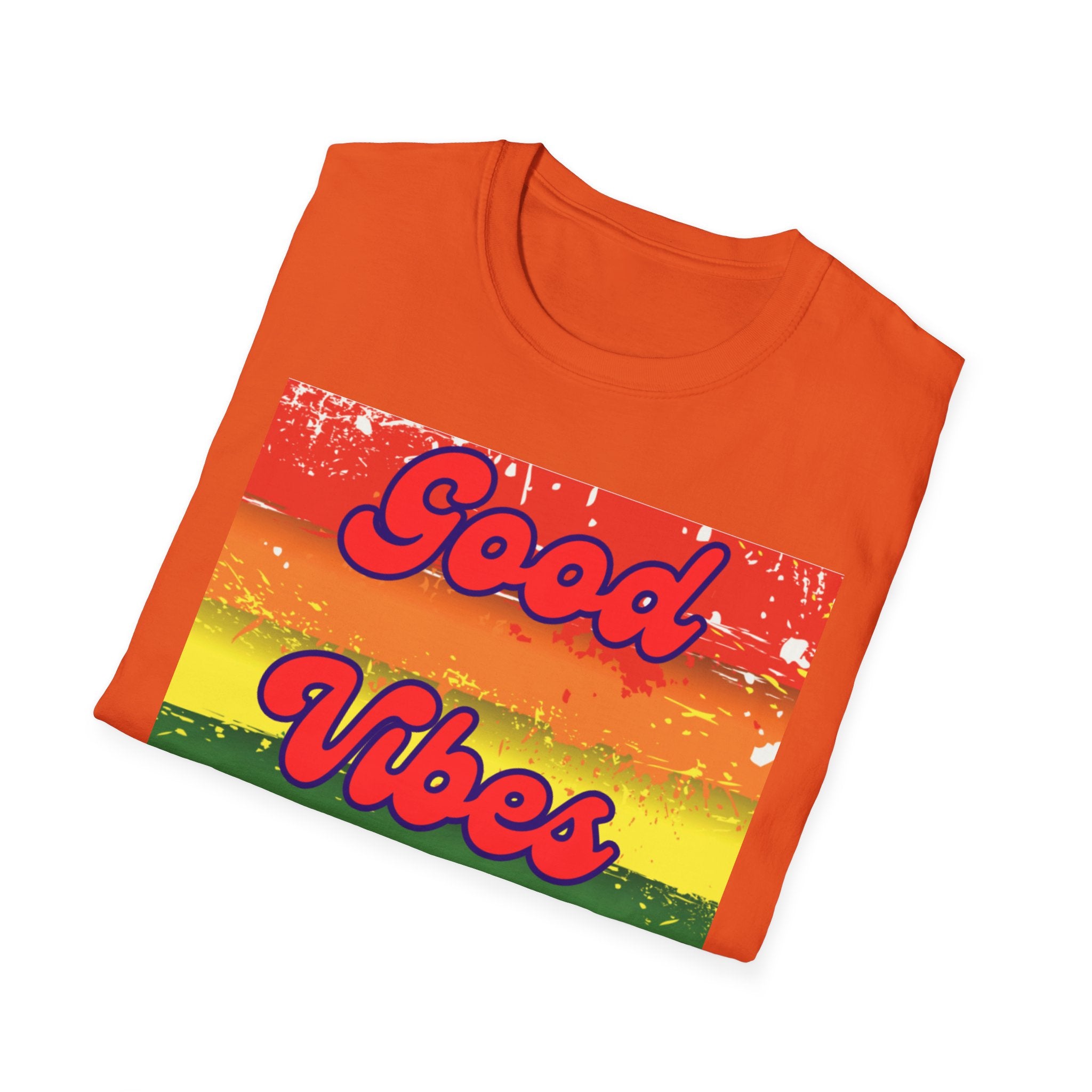 Good Vibes Only Red Unisex Softstyle T-Shirt