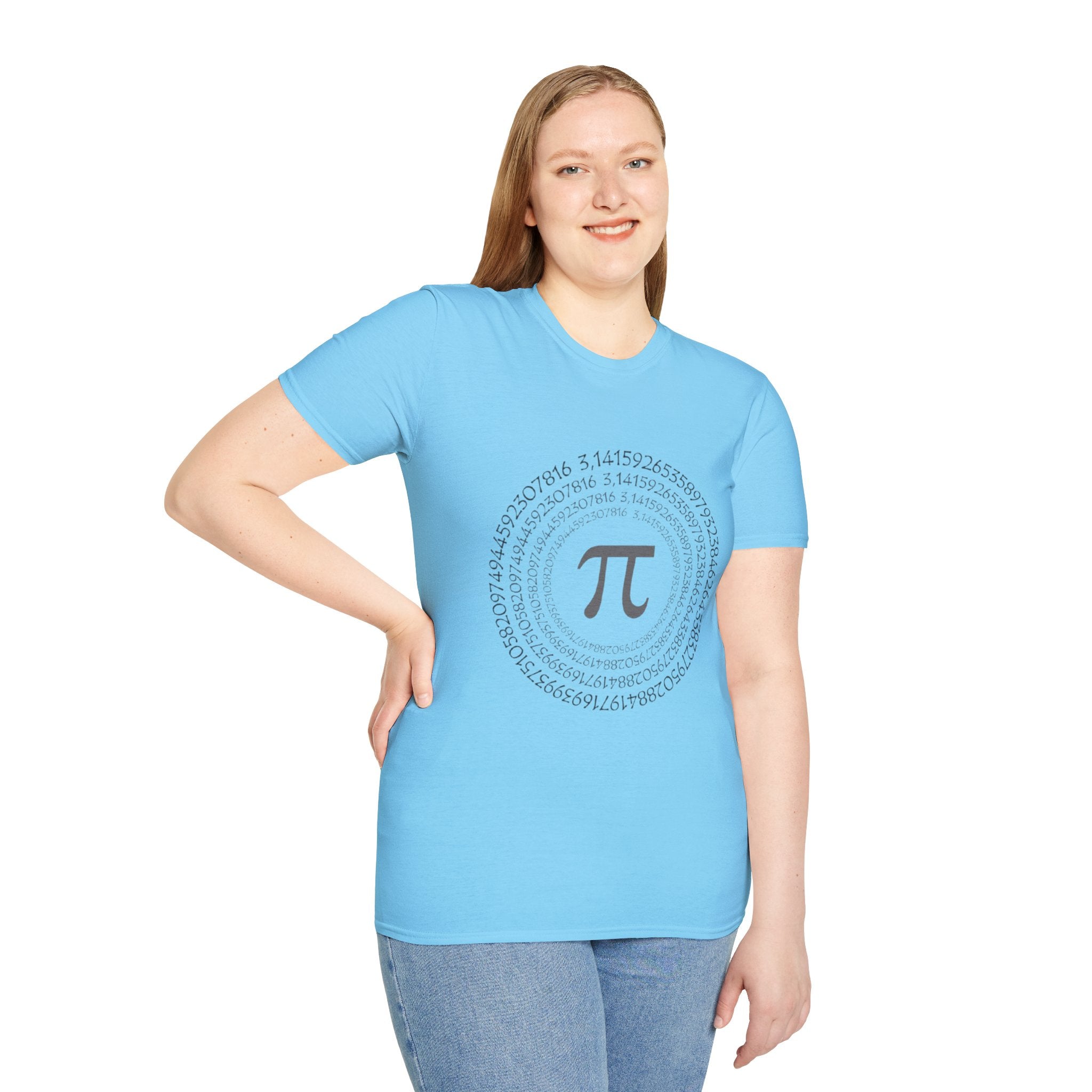 Pi Day Themed Unisex Softstyle T-Shirt