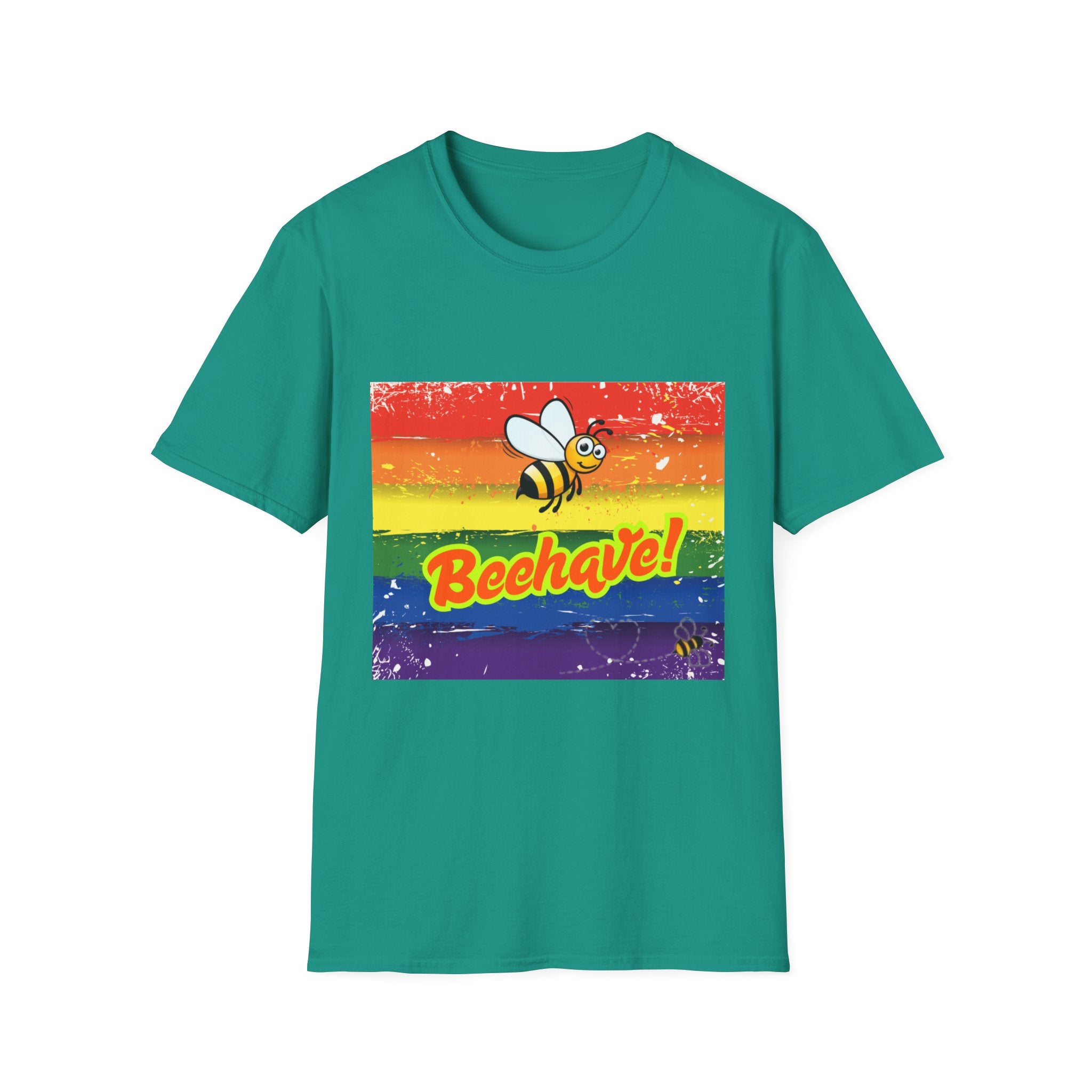 Beehave Rainbow Unisex Softstyle T-Shirt
