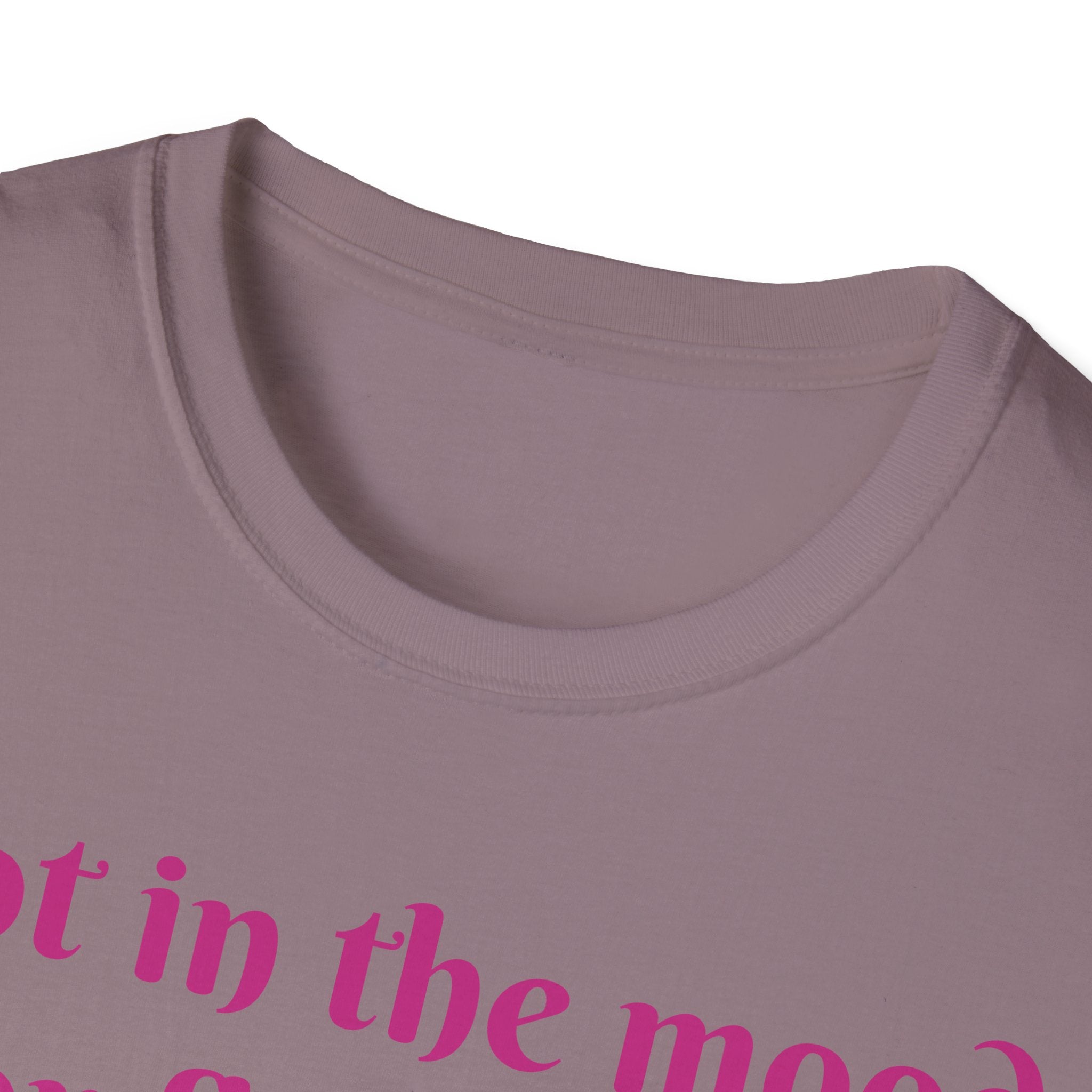 Not In The Mood For Fluffiness Let's Hop To It Bunny Unisex Softstyle T-Shirt