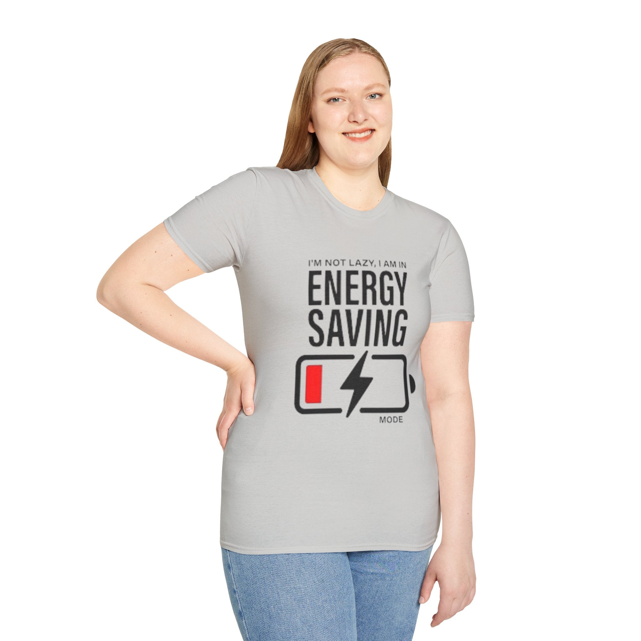I'm Not Lazy I'm In Energy Saving Mode Unisex Softstyle T-Shirt